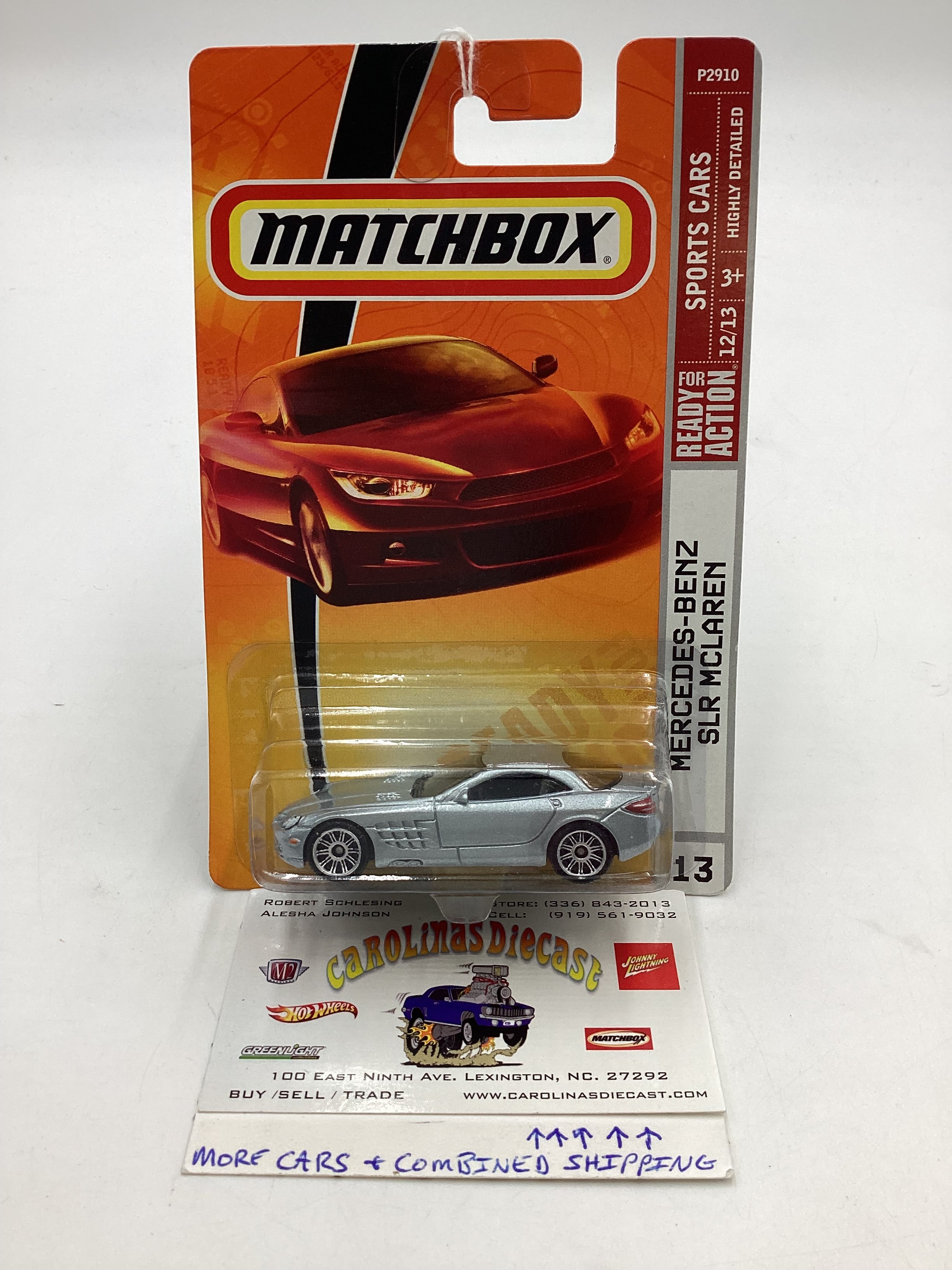 Matchbox 2009 Sports Cars #13 Mercedes Benz SLR McLaren Silver