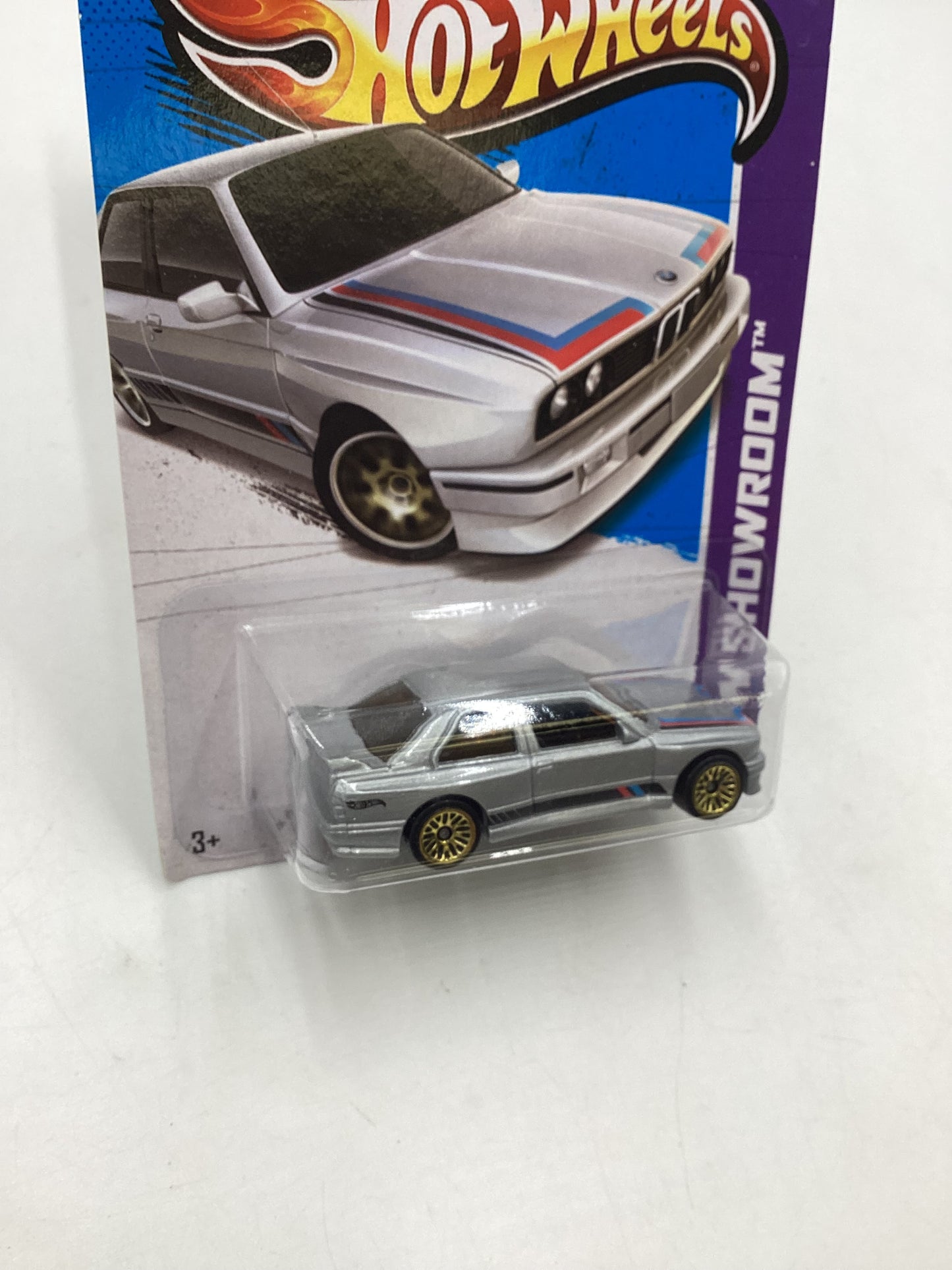 2013 Hot Wheels #172 HW Showroom 92 BMW M3 Silver 109H