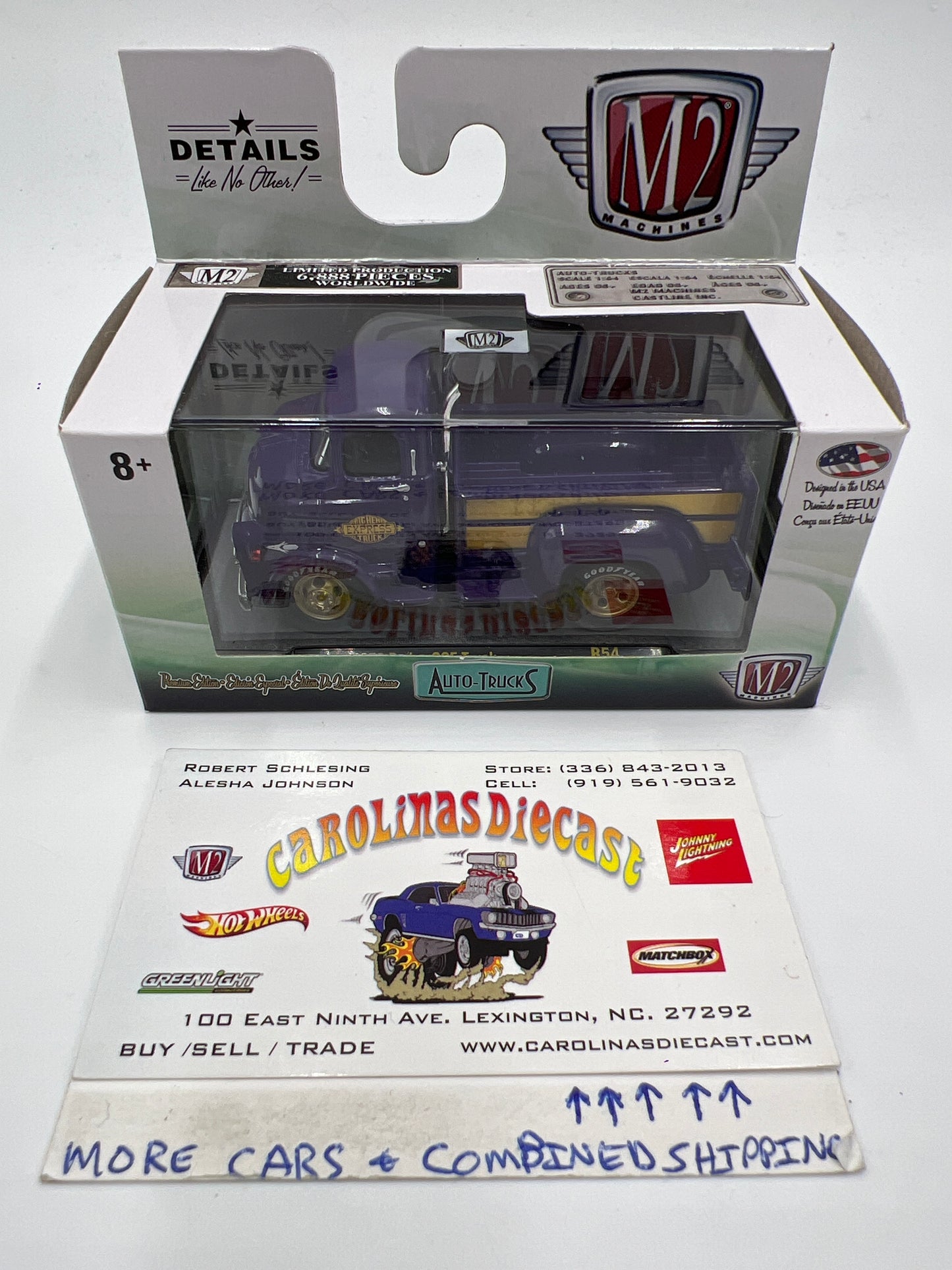 M2 Machines Auto Trucks 1958 Dodge COE Truck Purple R54
