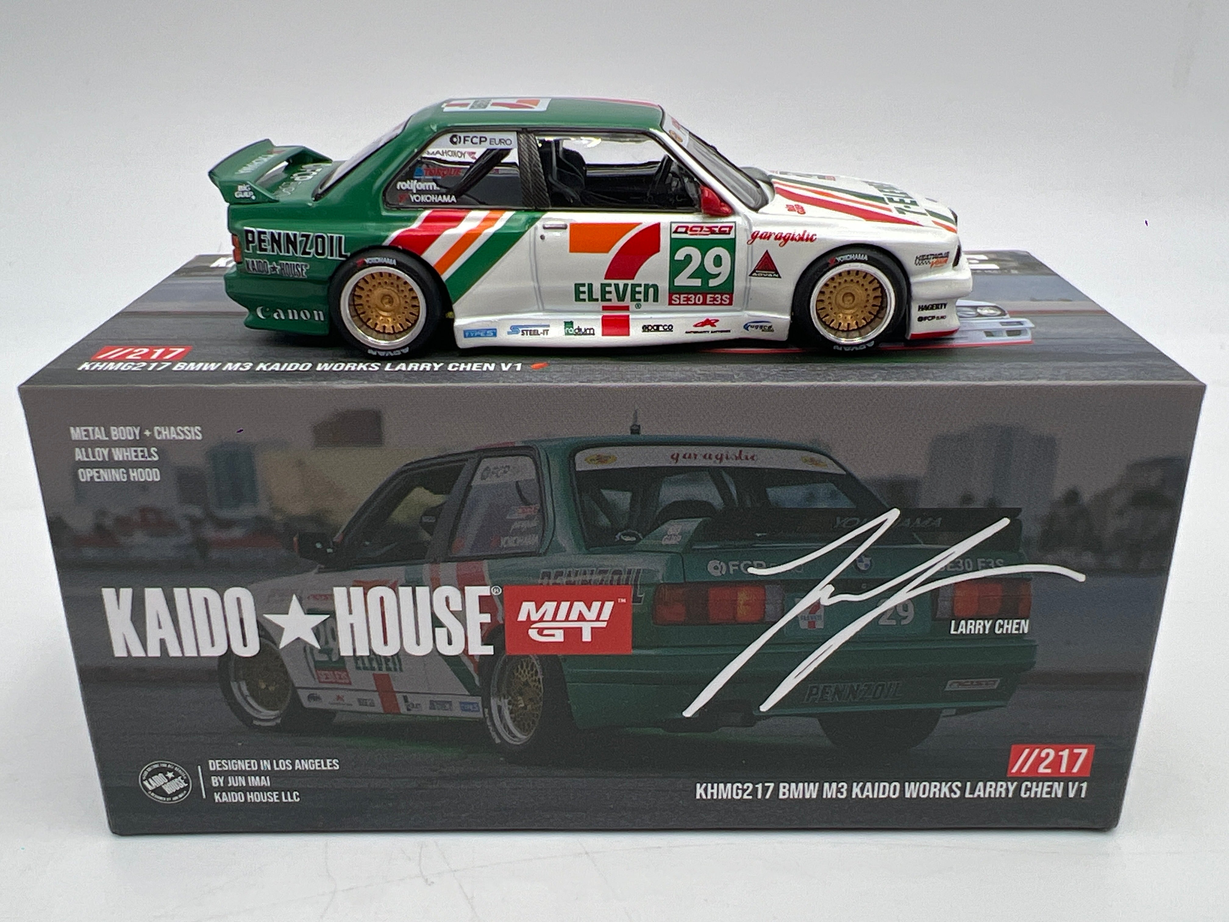 Mini GT Kaido House #217 USA Exclusive 7 Eleven BMW M3 Kaido Works