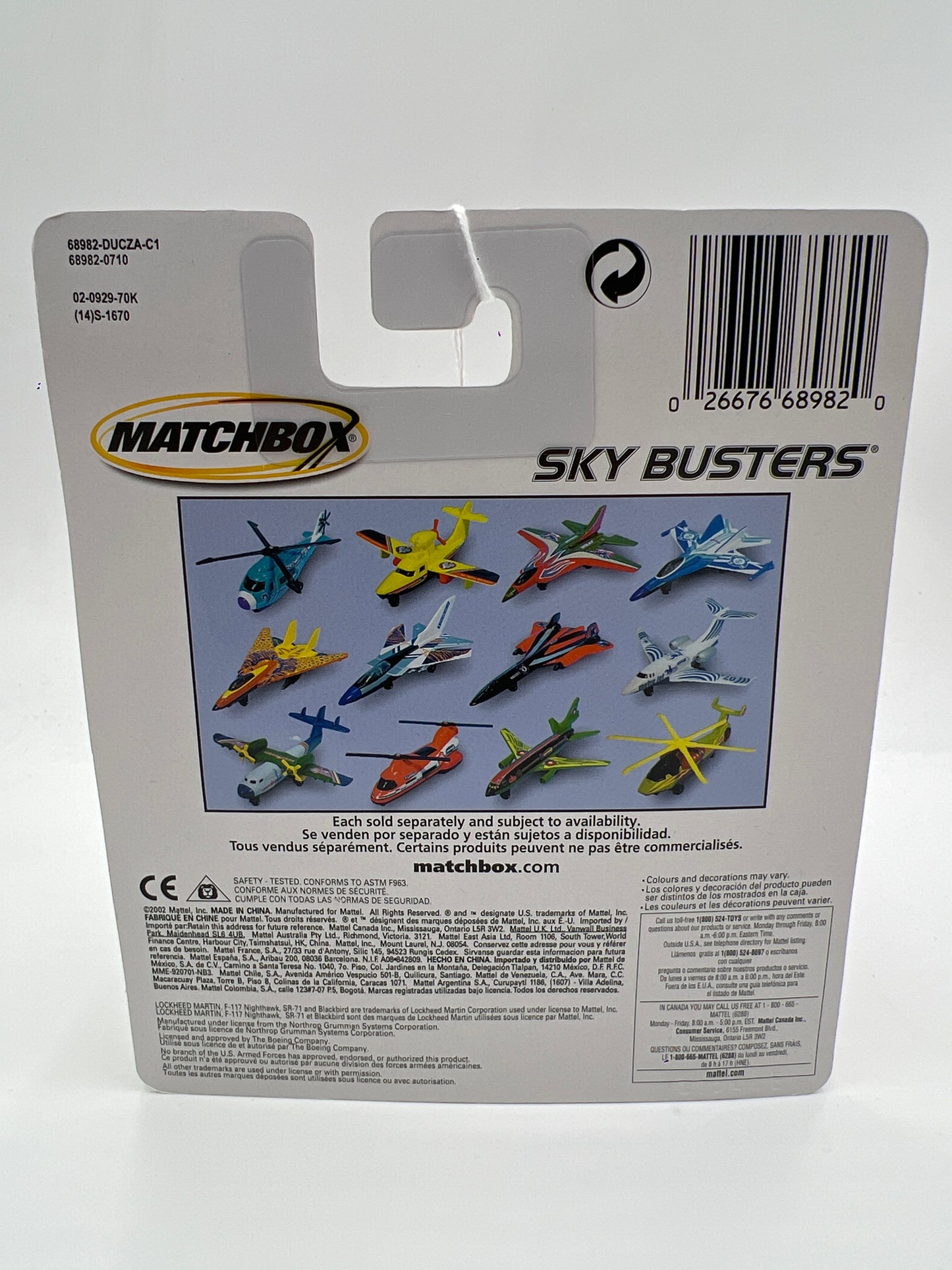 Matchbox Sky Busters Transport Helicopter Turbo White/Orange PP2