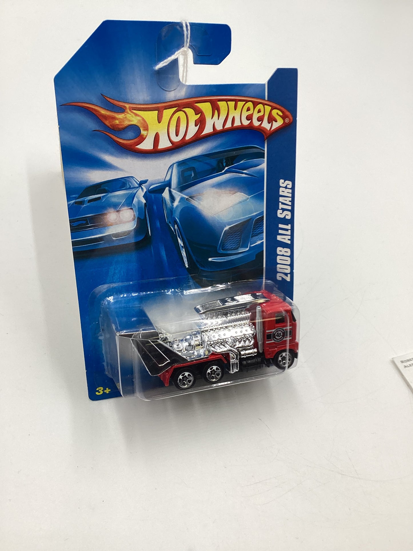 2008 Hot Wheels All Stars #55 Semi Fast II Red Small Wheel Variation EE4