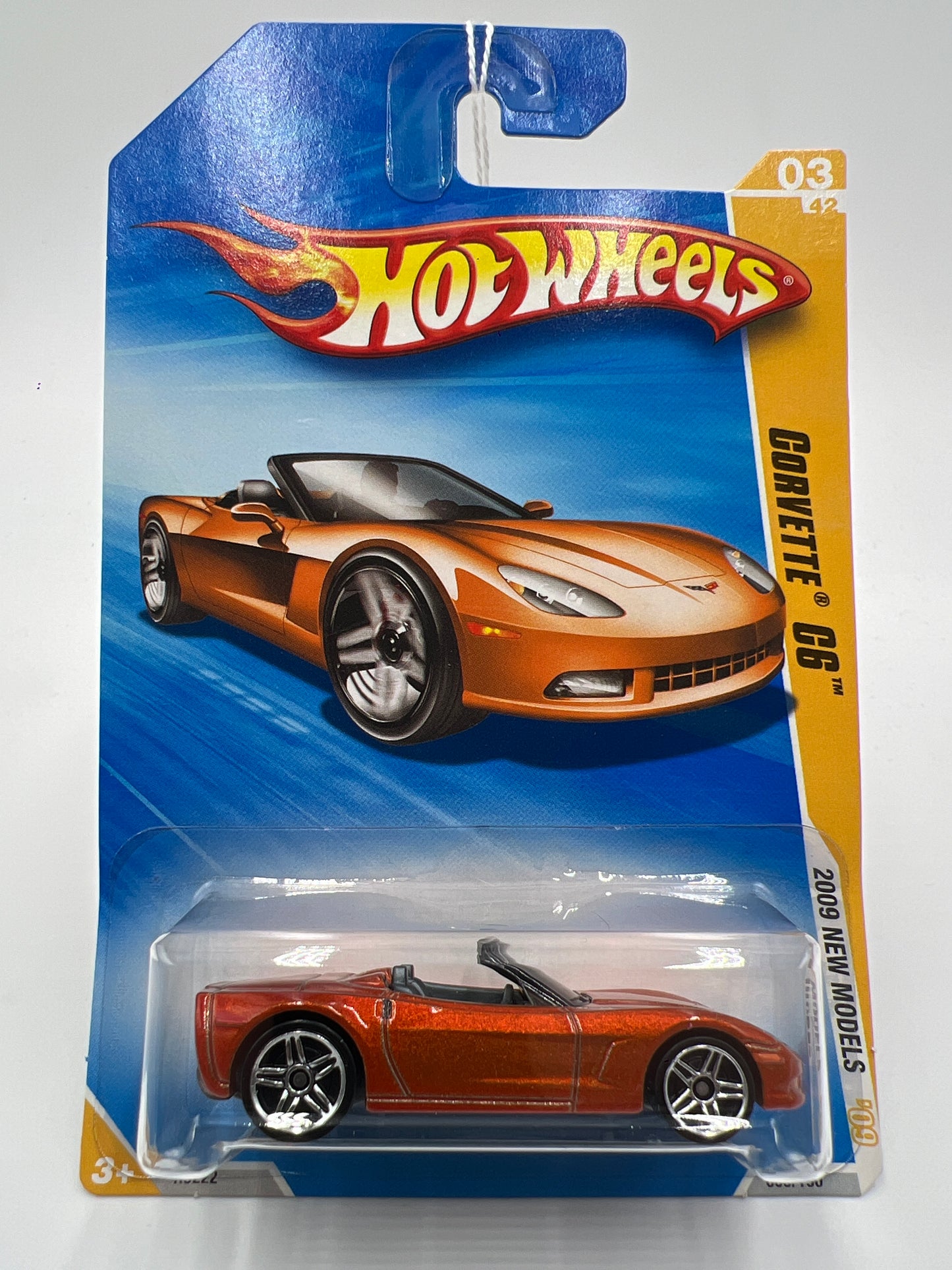 2009 Hot Wheels New Models #3 Corvette C6 Orange 17D