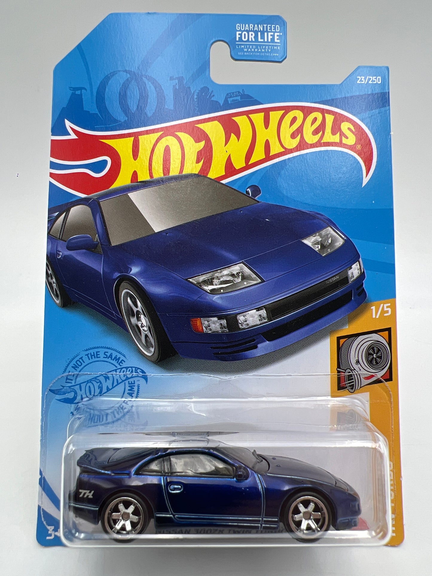 2021 Hot Wheels Super Treasure Hunt #23 Nissan 300ZX Twin Turbo Blue W/Protector