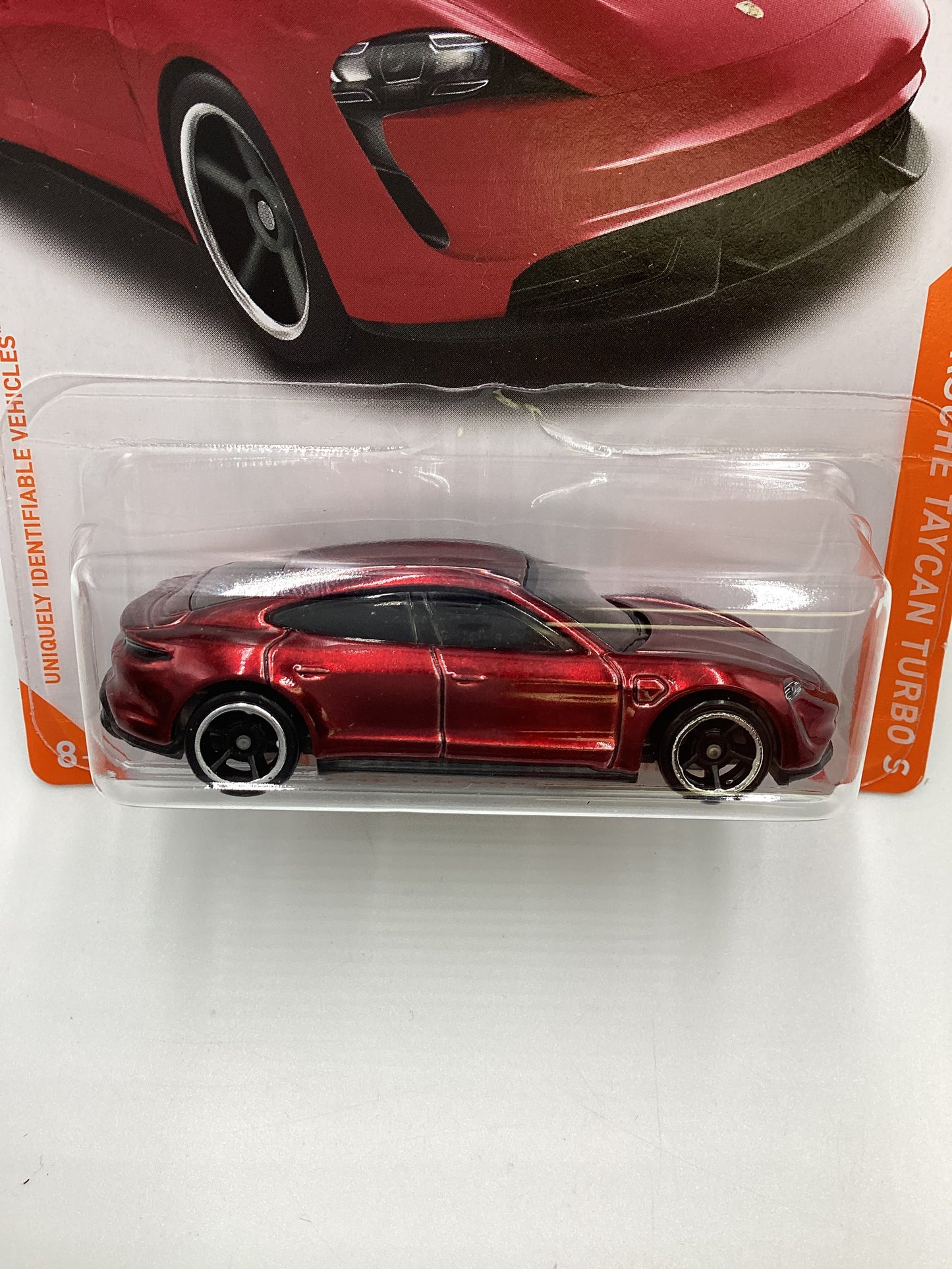 2021 Hot Wheels ID #6 Porsche Taycan Turbo S Red Chase 160A