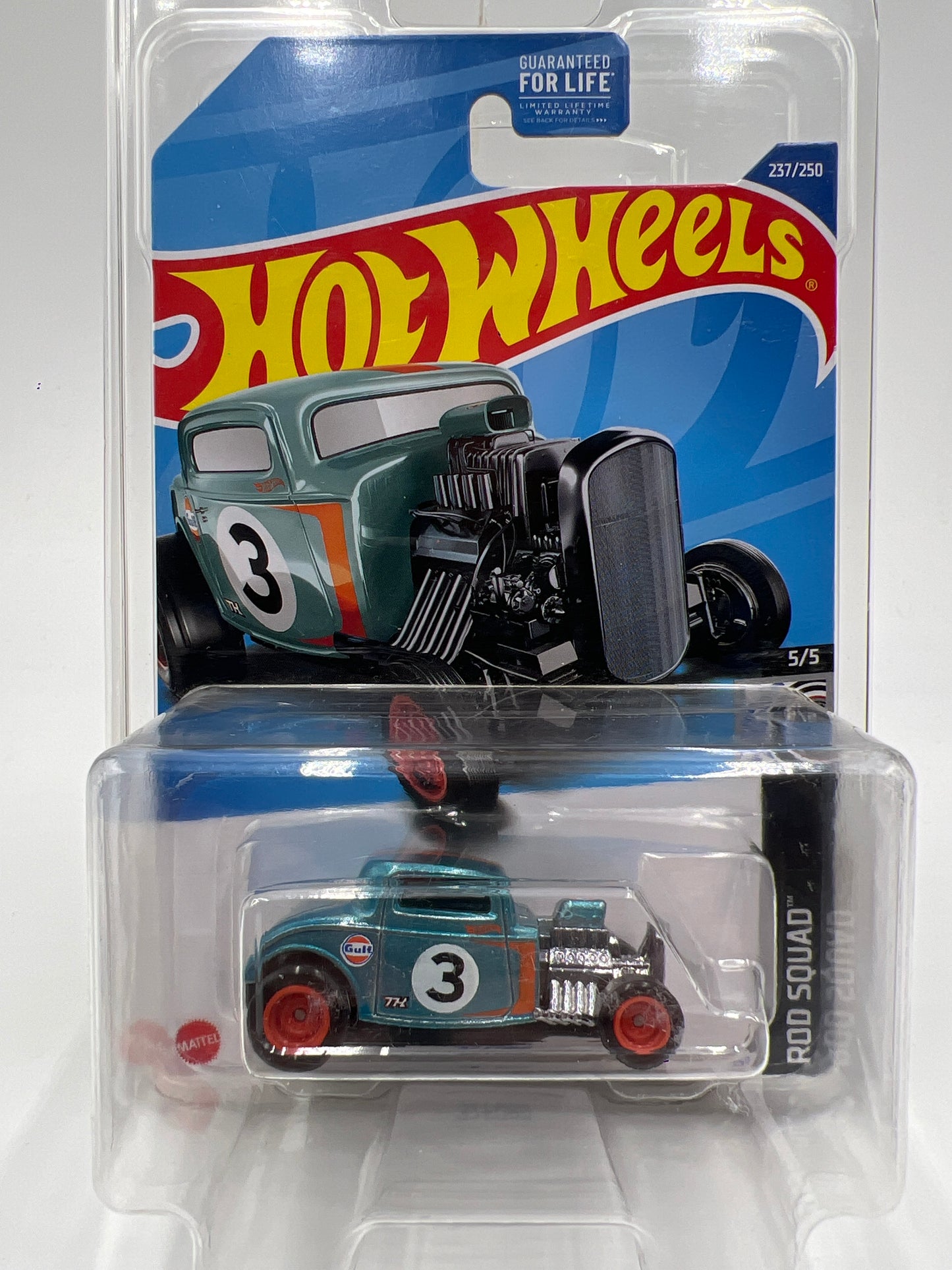 2022 Hot Wheels Super Treasure Hunt #237 32 Ford Gulf Blue W/Protector