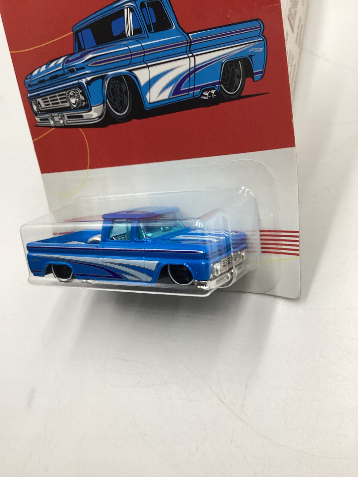 Hot Wheels Walmart Exclusive American Truck Series #7 Custom 62 Chevy Pickup Blue 158F