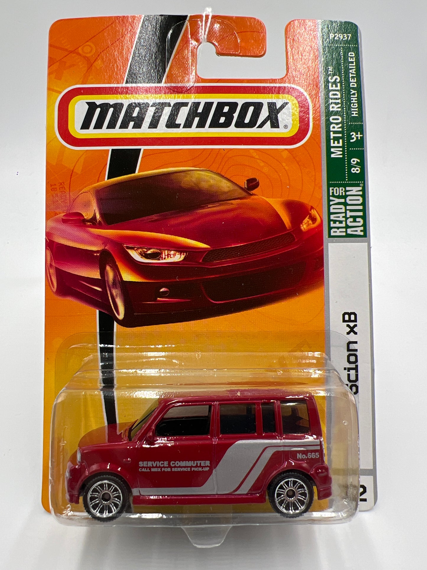 Matchbox #32 Metro Rides Scion xB Red 208A