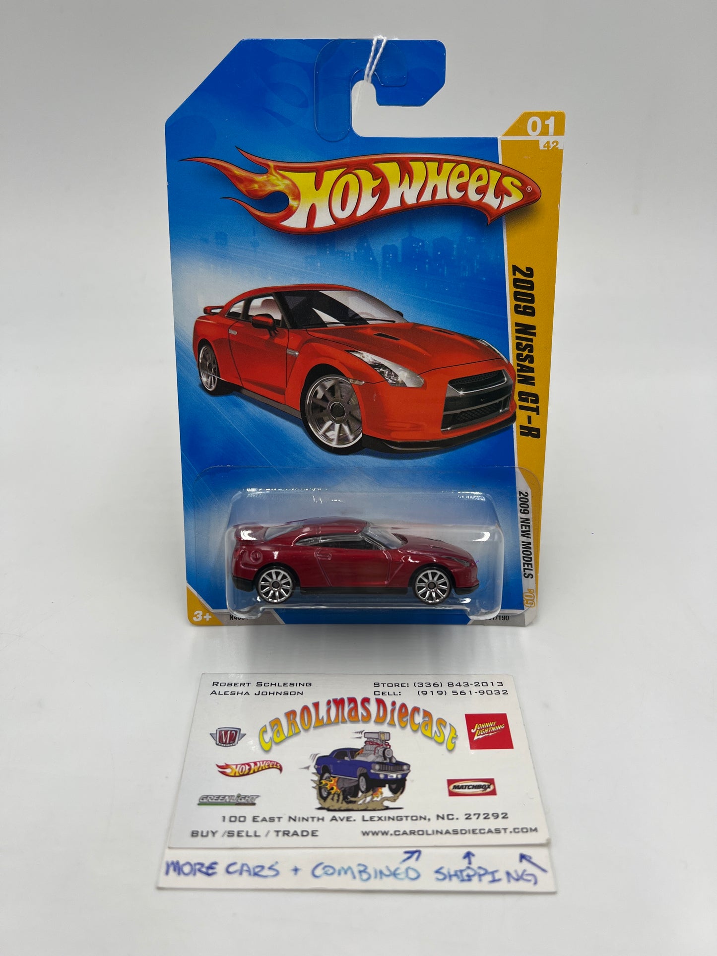 2009 Hot Wheels New Models #1 2009 Nissan GT-R Red