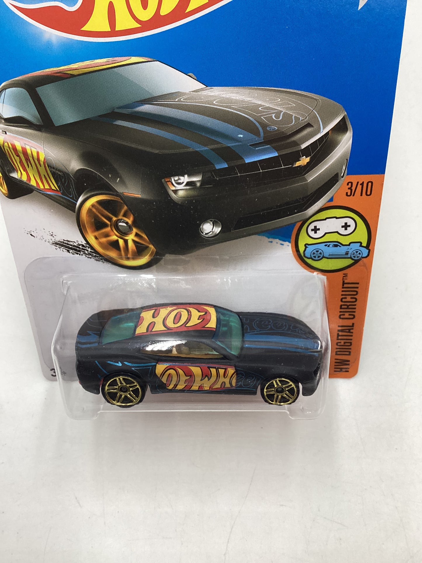 2016 Hot wheels #23 Black Chevy Camaro Concept 18H