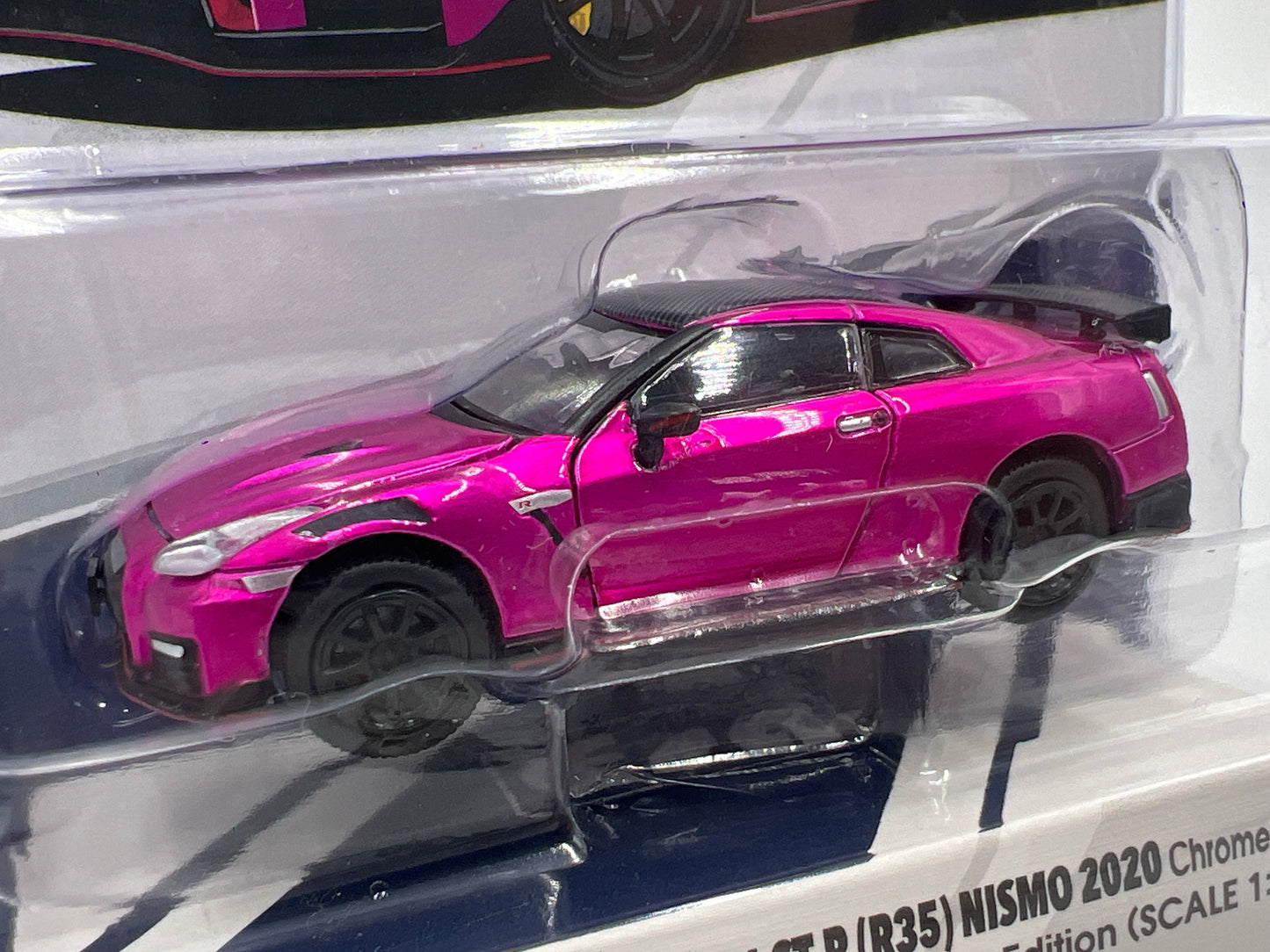 Era Car USA Exclusive 1/960 Nissan GT-R Nismo 2020 Chrome Pink 1st Special Edition W/Opening Doors & Hood