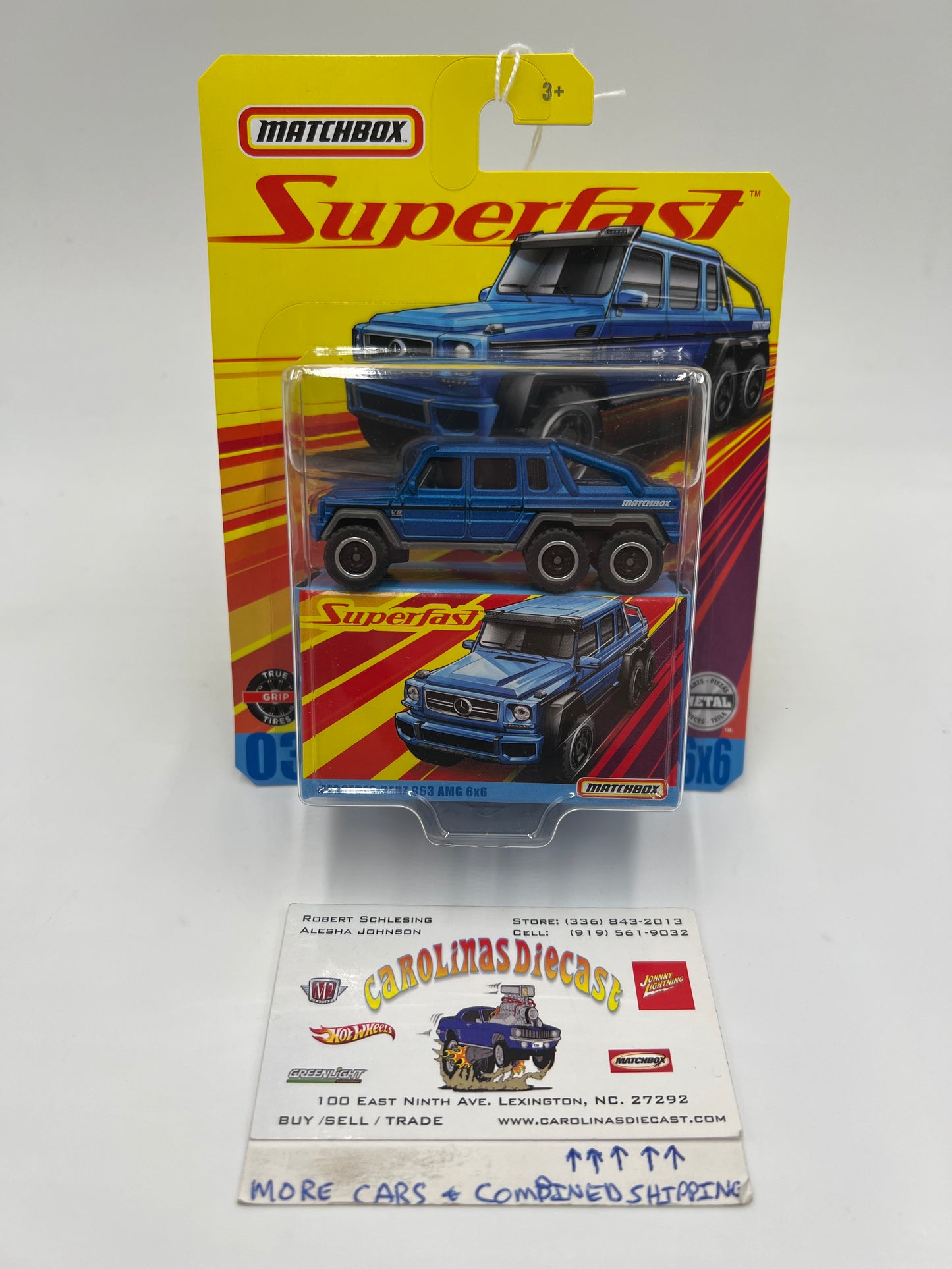 Matchbox Superfast #3 Mercedes-Benz G63 AMG 6x6 Blue 173E