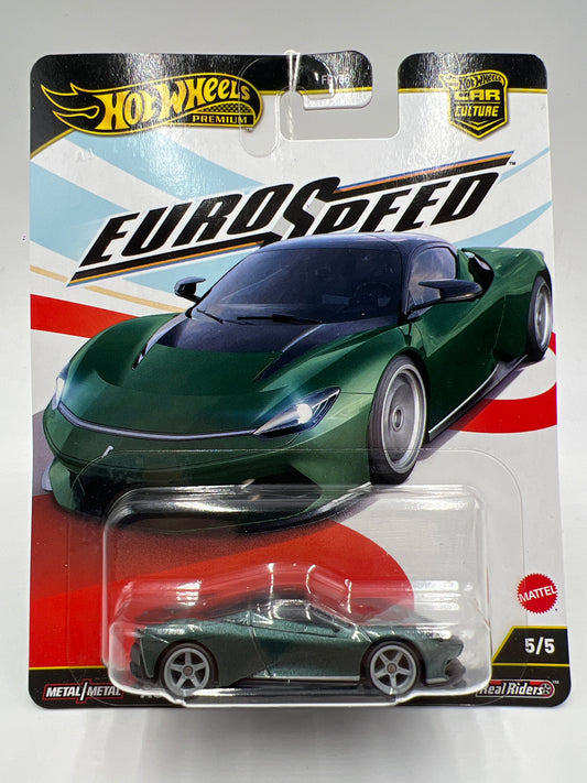 2025 Hot Wheels Car Culture Premium Euro Speed #5 Automobili Pininfarina Battista Green 254i