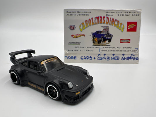 Hot Wheels Silhouettes Premium Porsche 930 RWB Matte Black Loose