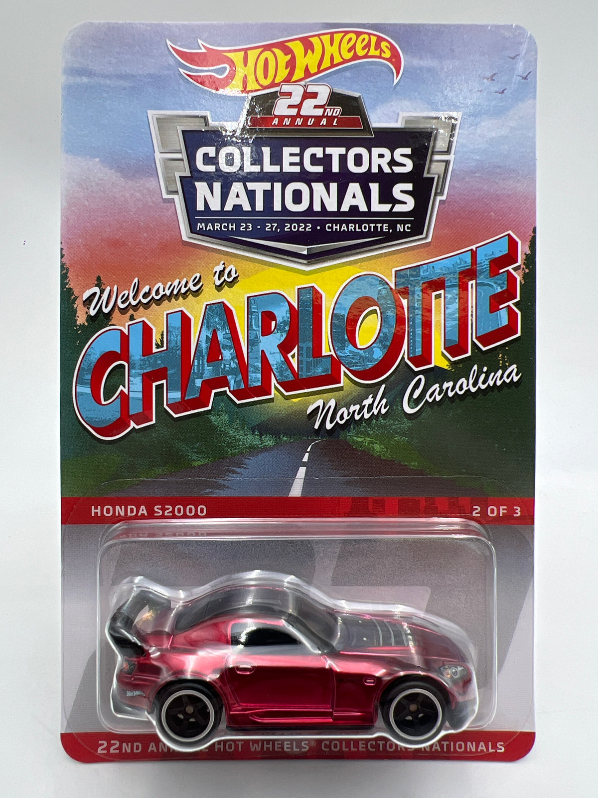 2022 Hot Wheels 22nd Annual Collectors Nationals #4852/6200 Honda S2000 Red W/Protector