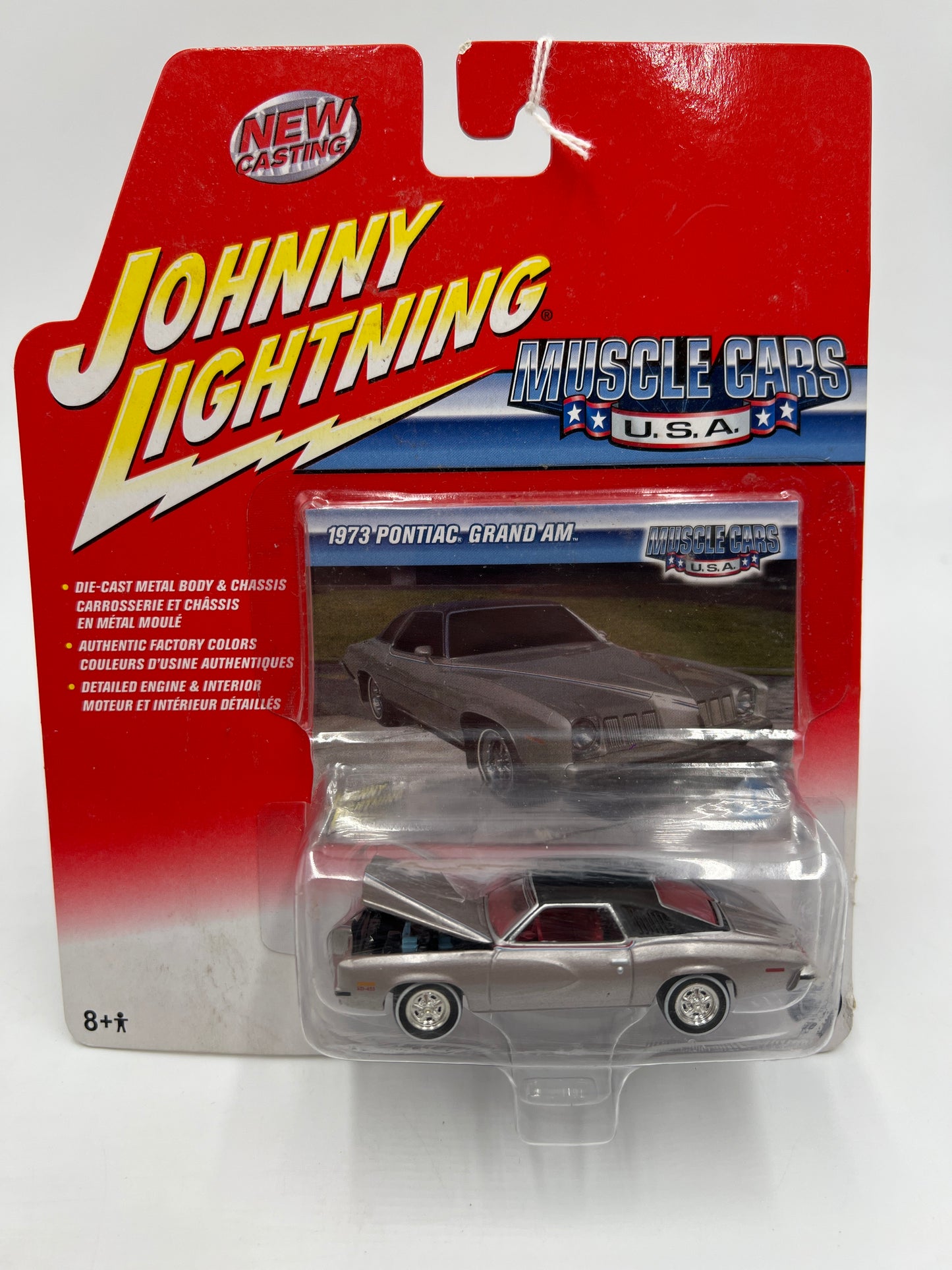 Johnny Lightning Muscle Cars USA #45 1973 Pontiac Grand Am Silver 221D