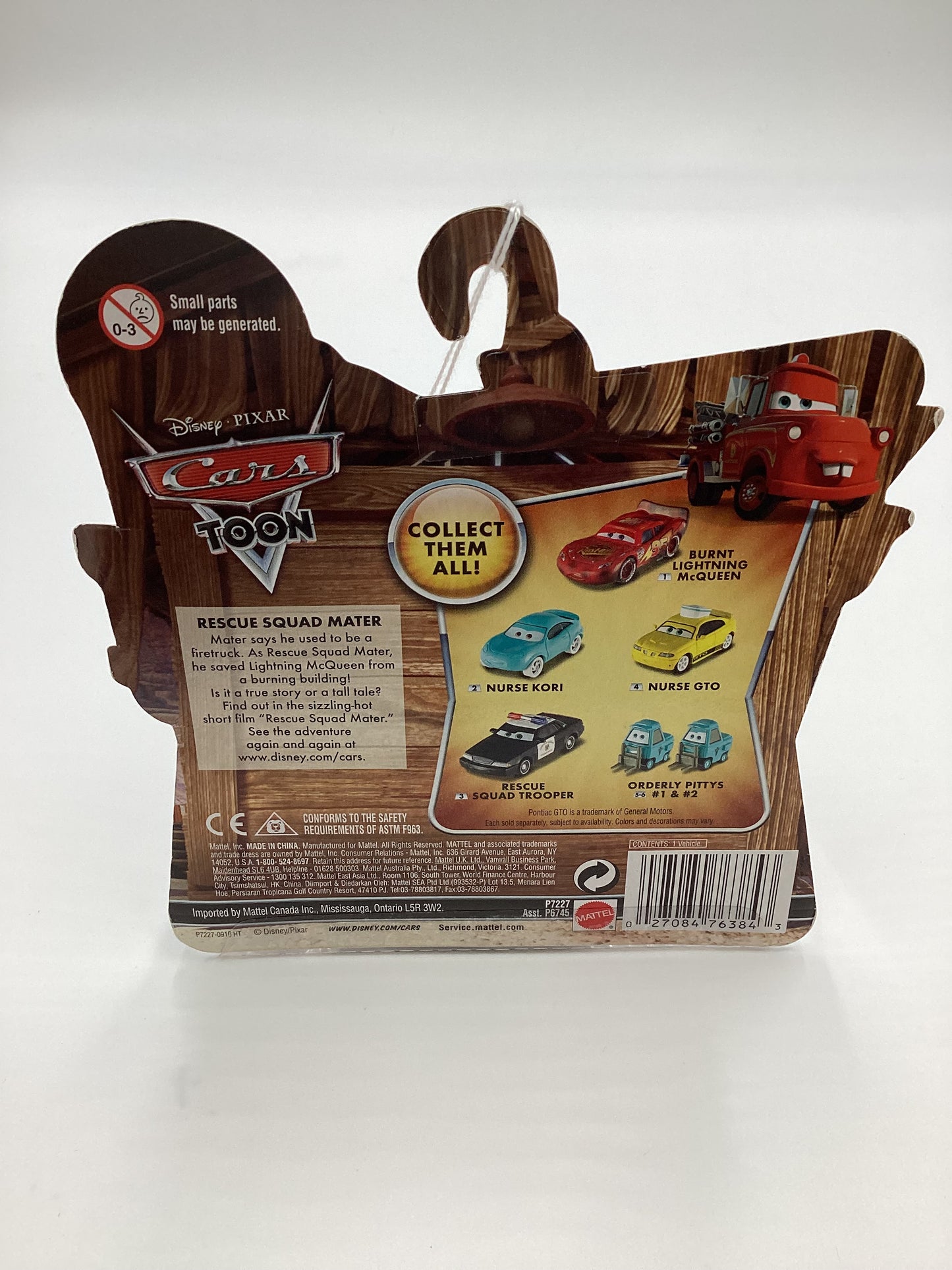 Disney Pixar Cars Toon Sizzlin Paint Job #4 Nurse GTO Yellow