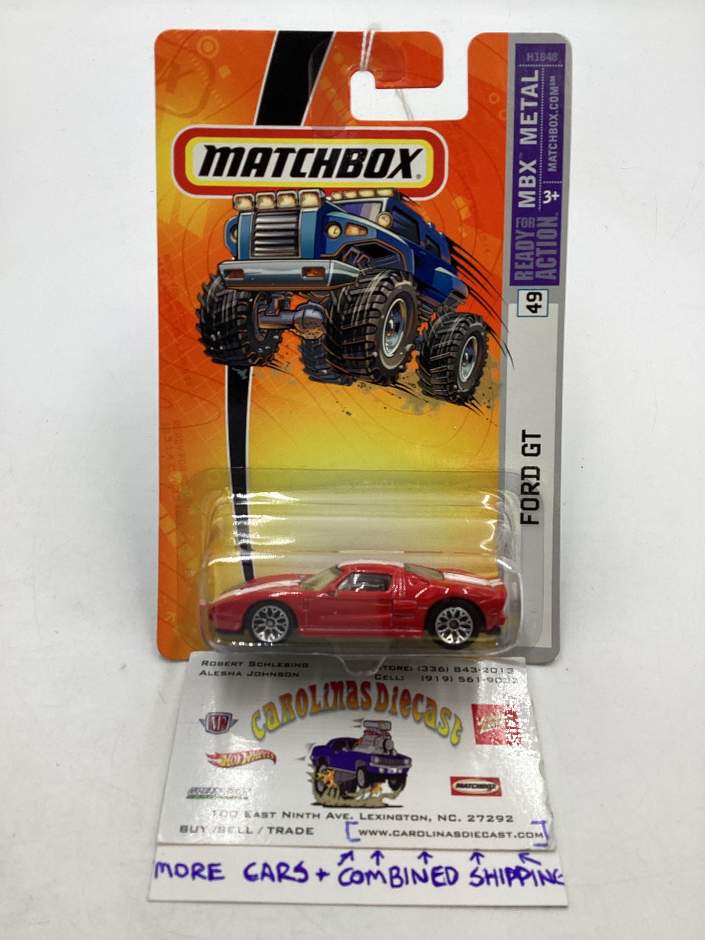 Matchbox #49 Ford GT Red