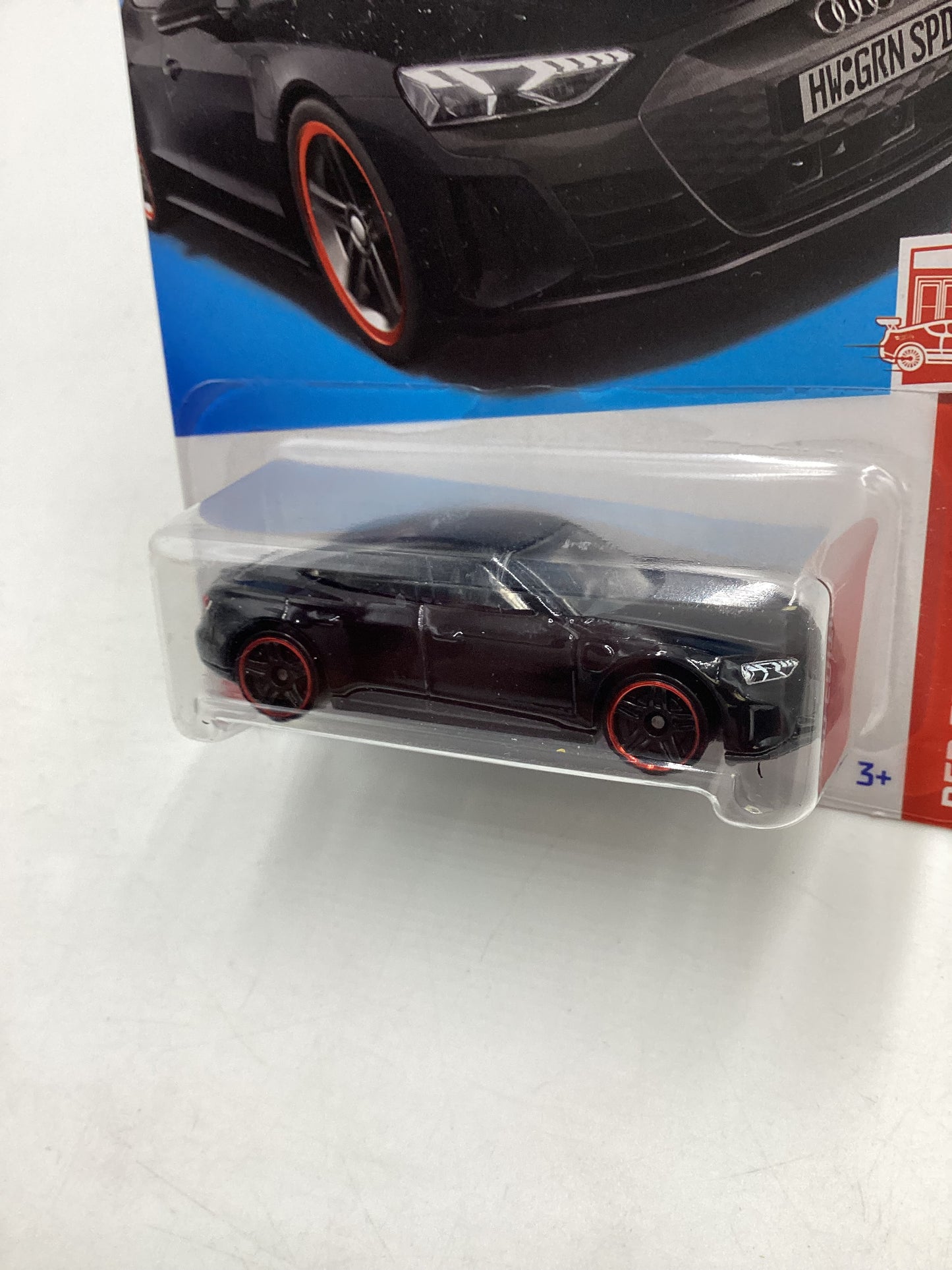 2023 Hot Wheels Red Edition #109 Audi RS E-Tron GT Black (Bad Card) 145C