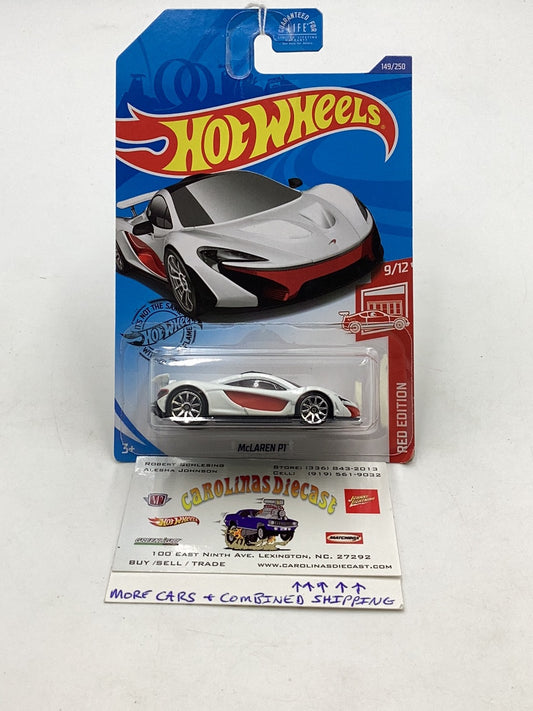 2020 Hot wheels Red edition #149 Mclaren P1 153E