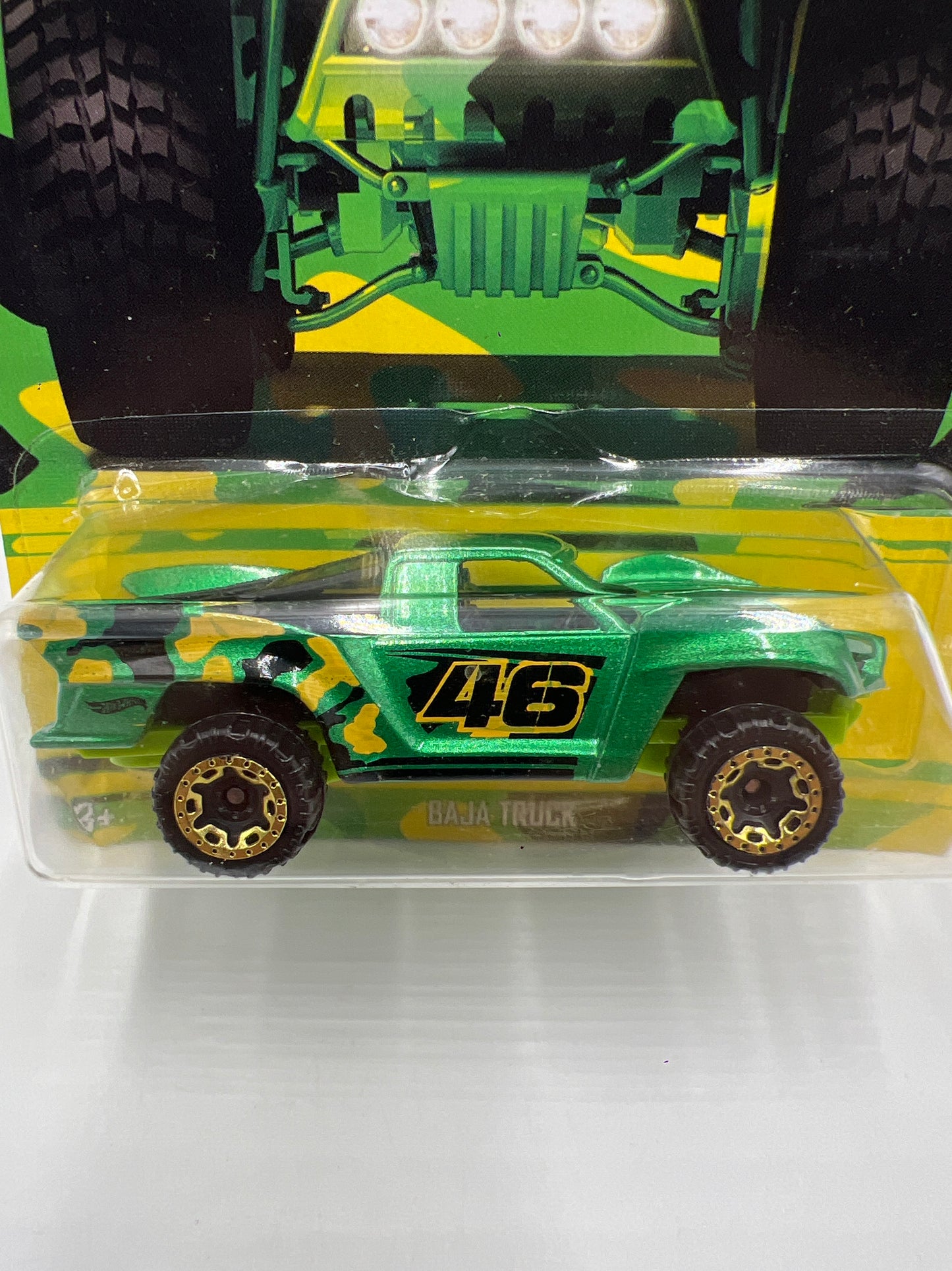 Hot Wheels Walmart Camouflage Series #7 Baja Truck Green 161E