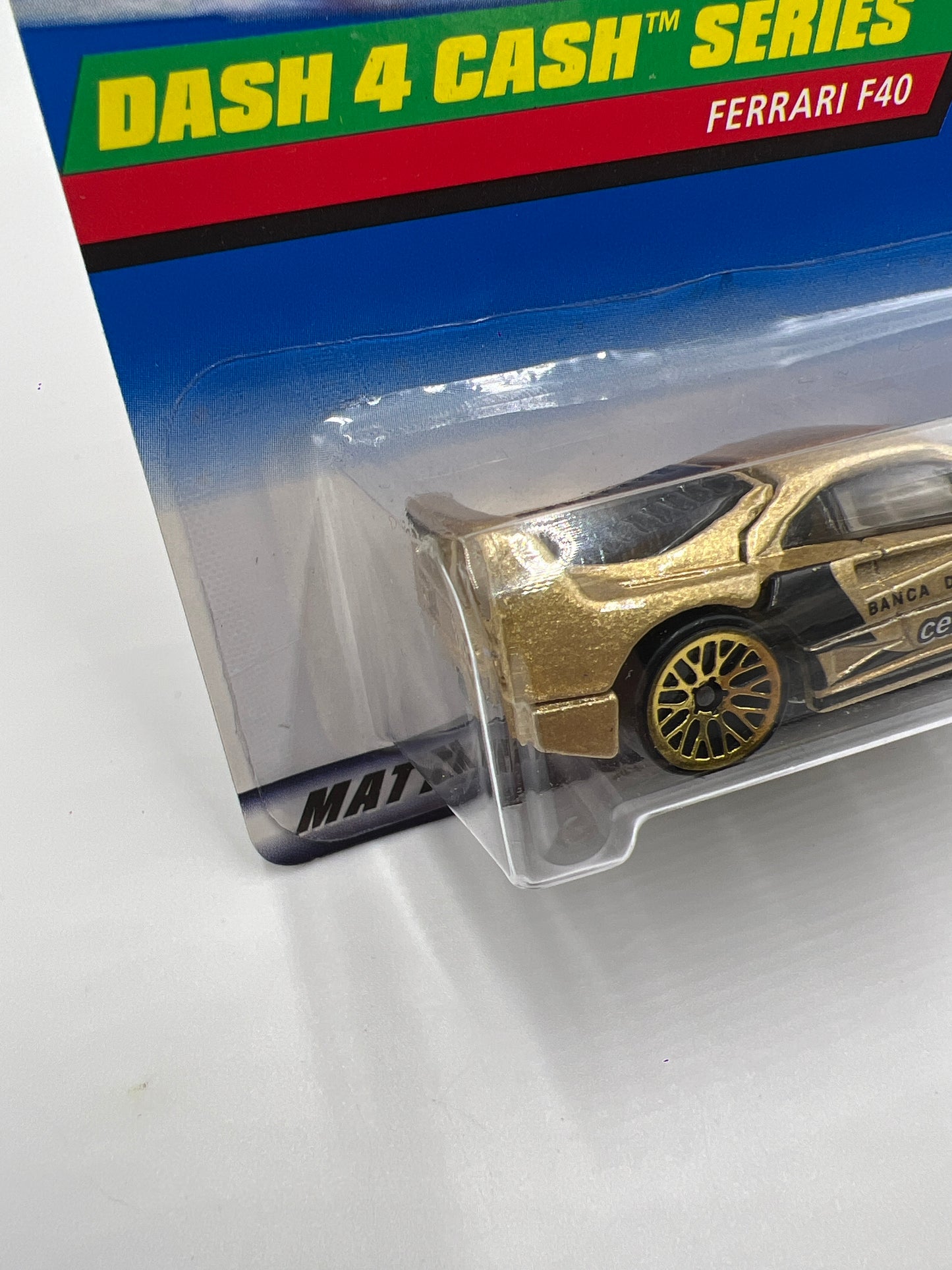 1998 Hot Wheels #722 Dash 4 Cash Series Ferrari F40 Gold (SR)