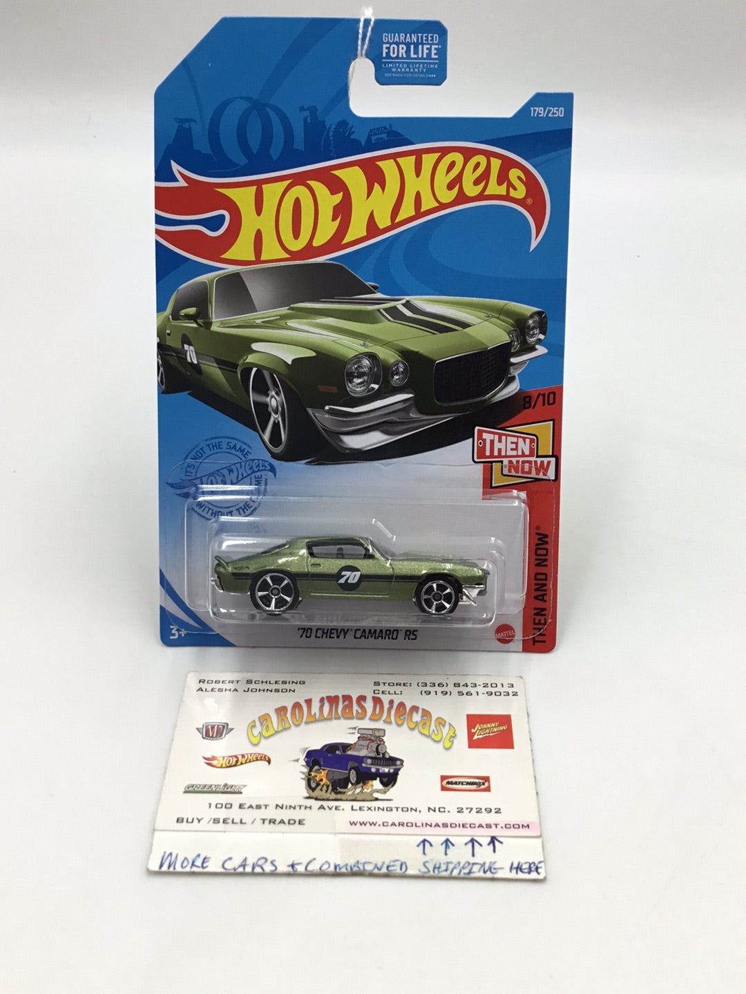 2021 Hot wheels #179 Walgreens Exclusive 70 Chevy Camaro RS GG2