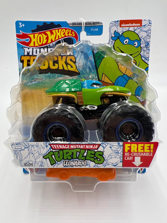 Hot Wheels Monster Trucks Teenage Mutant Ninja Turtles #32 Leonardo 124C