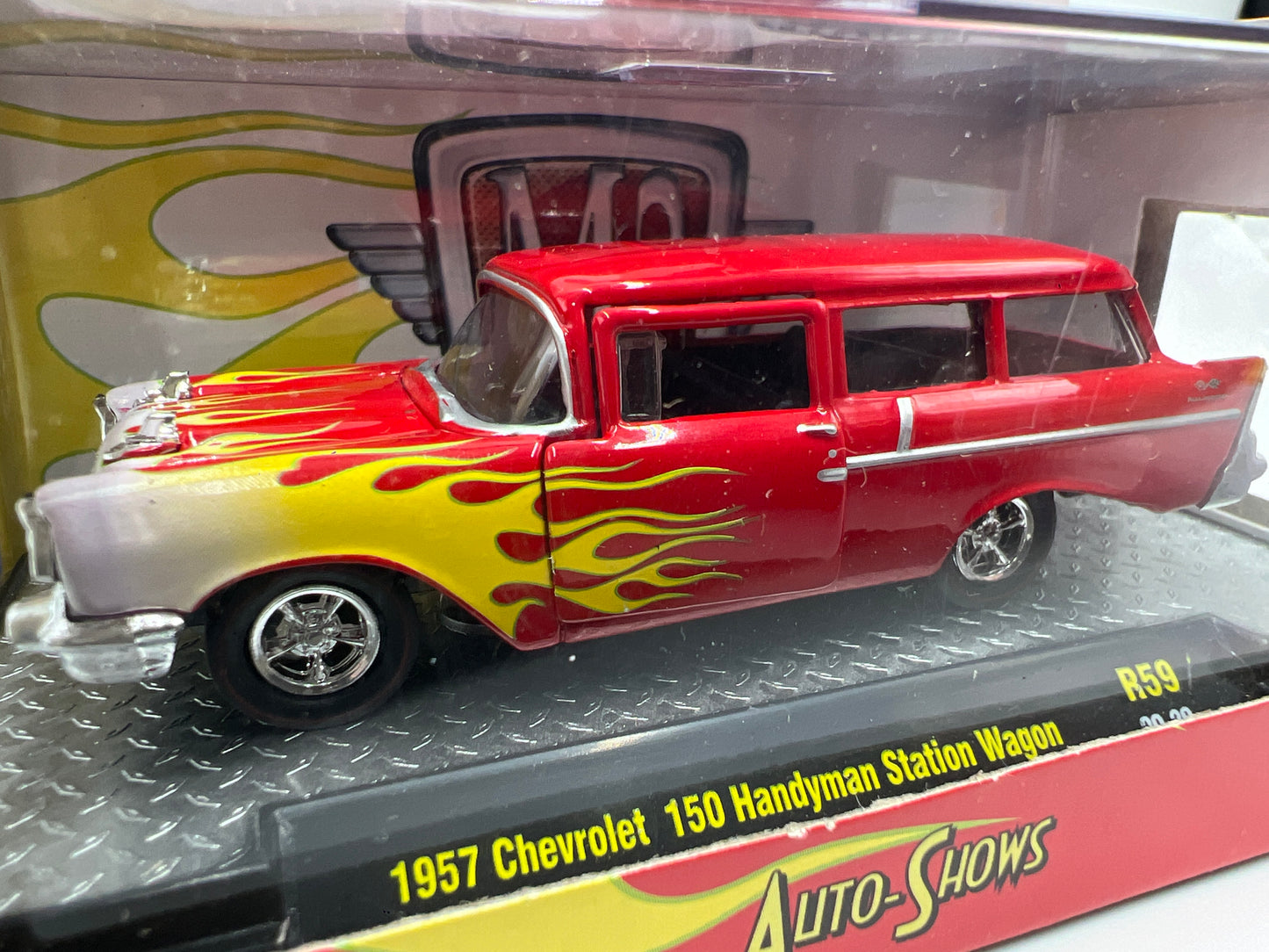 M2 Machines Auto Shows 1957 Chevrolet 150 Handyman Station Wagon Red R59