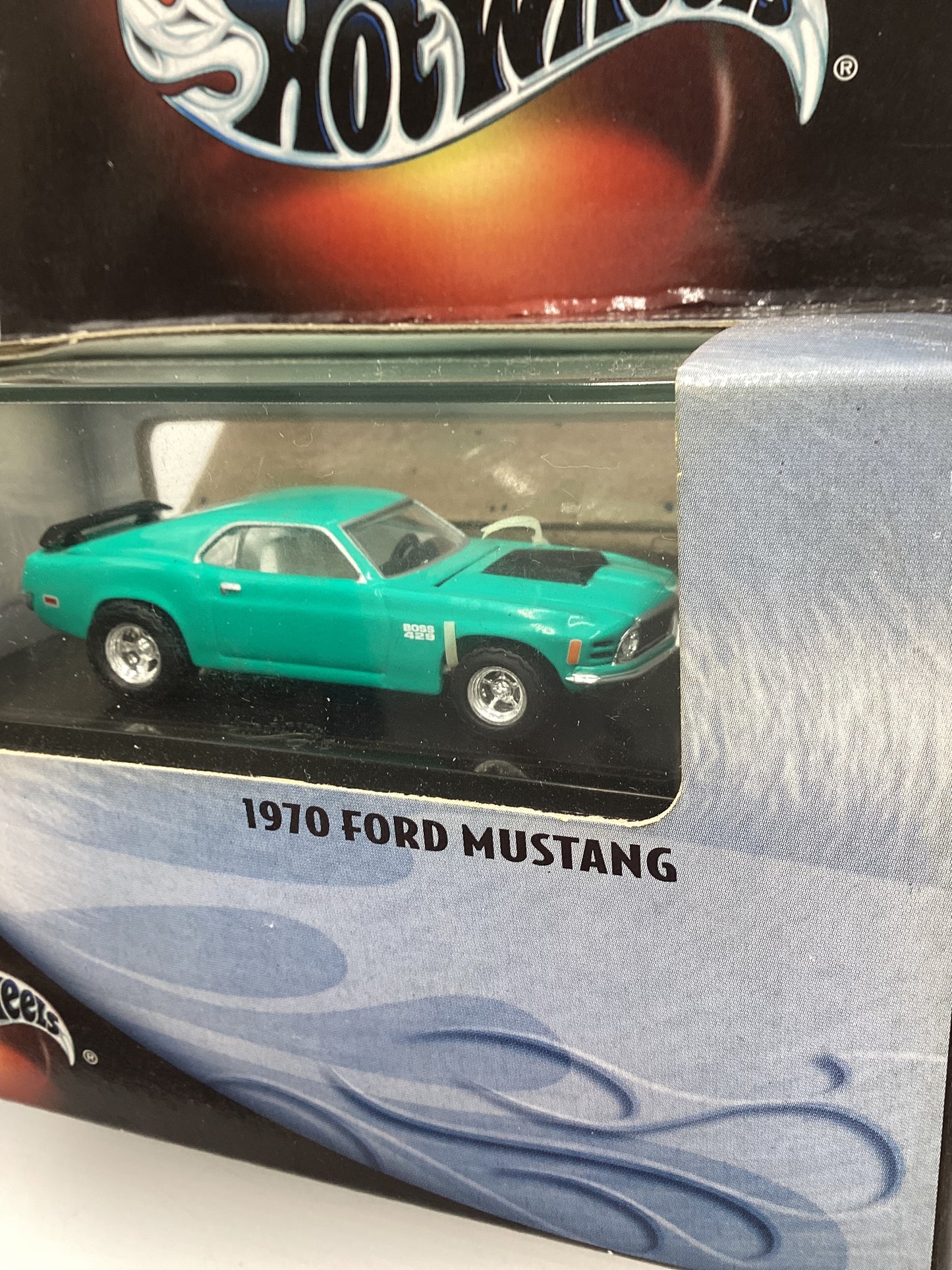 Hot Wheels Premium 100% Black Box 1970 Ford Mustang Teal (1)