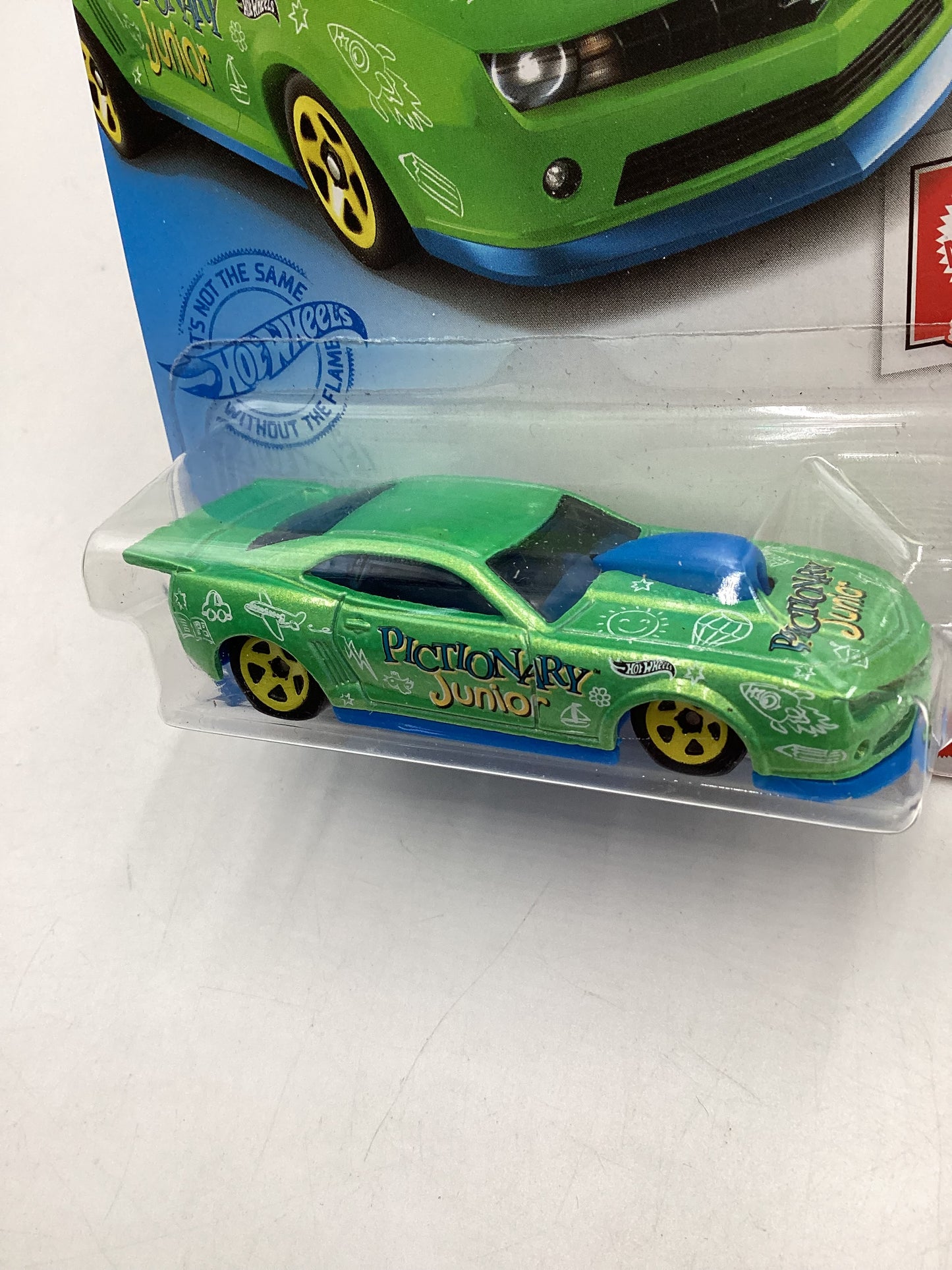 2021 Hot wheels #149 Kroger Exclusive Pictionary Green 10 Pro Stock Camaro 235E