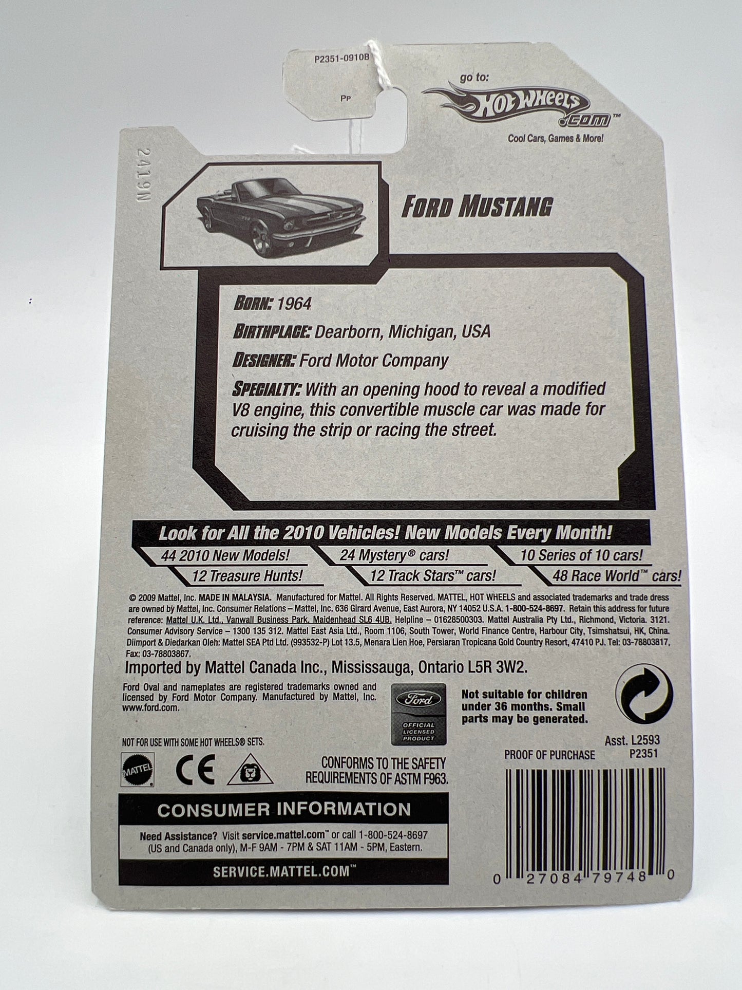 2009 Hot Wheels Treasure Hunts #43 Ford Mustang Red