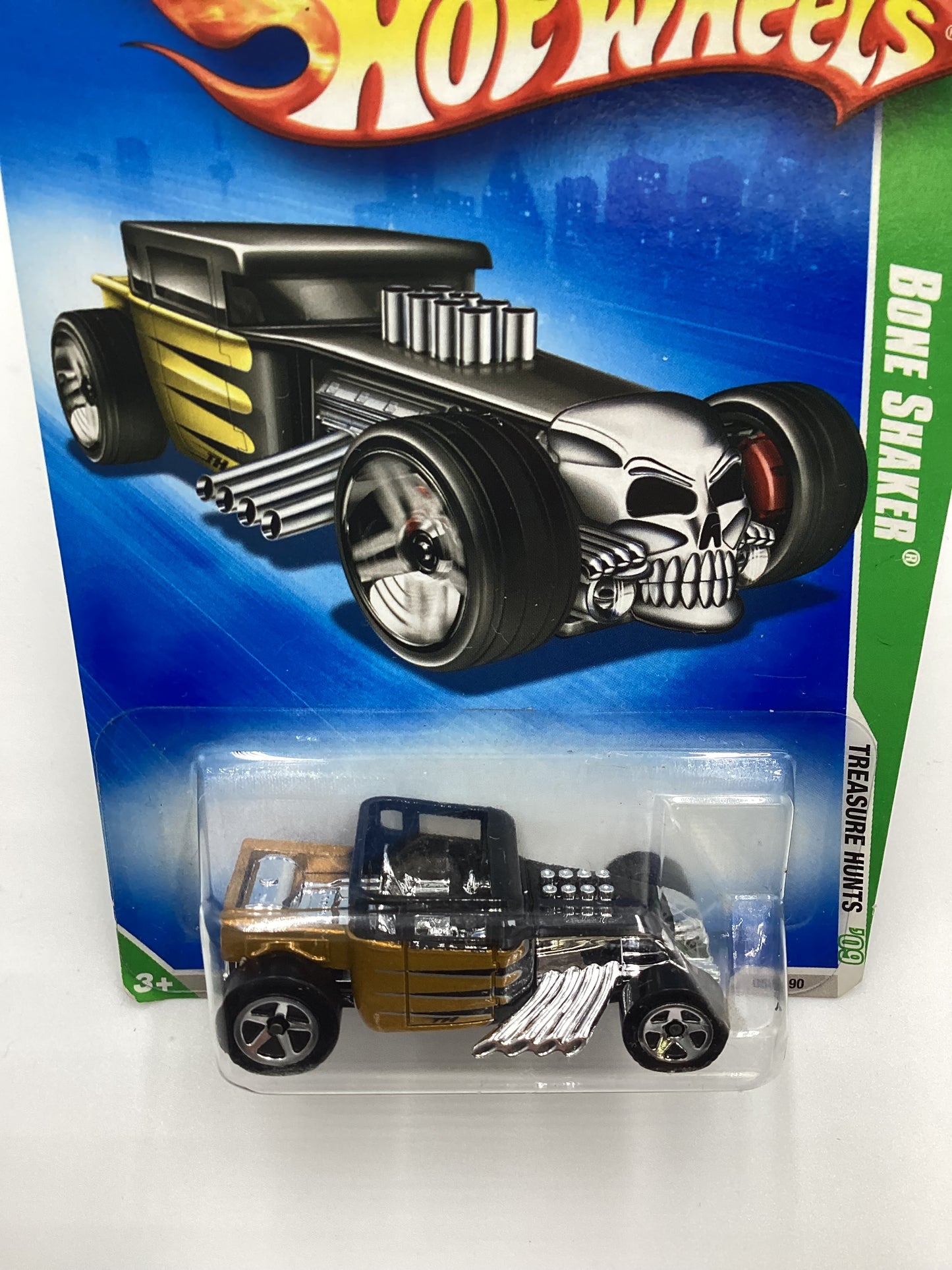 2009 Hot wheels Treasure Hunt 8/12 #50 Bone Shaker 277C