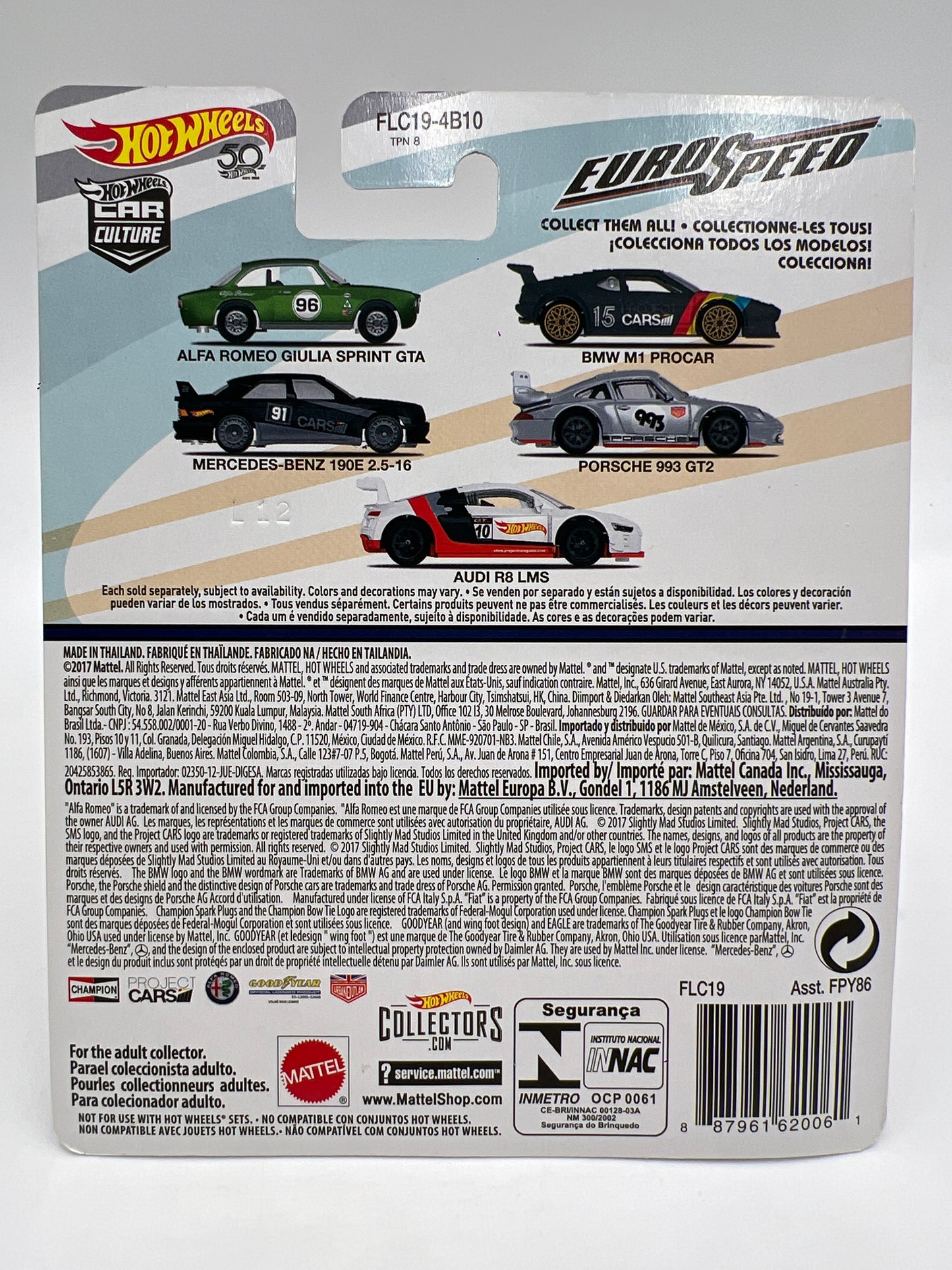 Hot Wheels Premium Euro Speed #1 Alfa Romeo Giulia Sprint GTA Green 252i