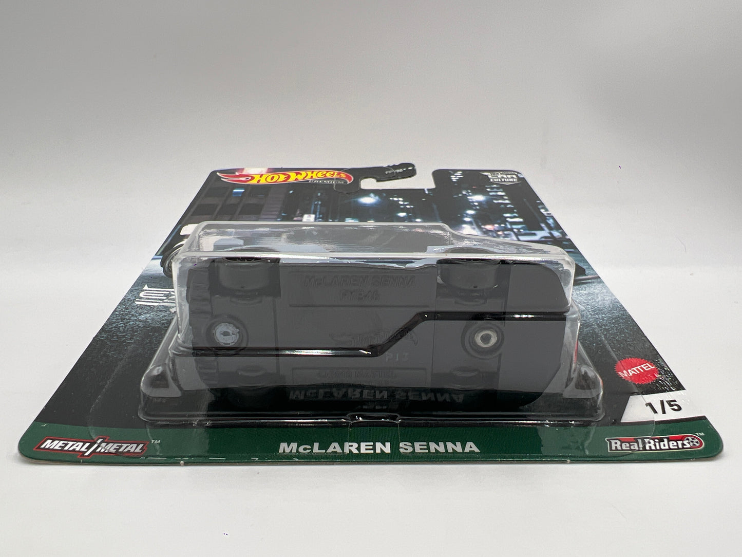 Hot Wheels Premium Exotic Envy #1 McLaren Senna Light Gray 245B