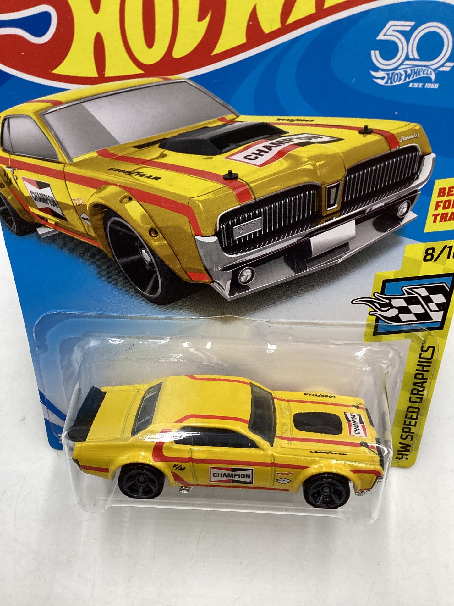 2018 Hot Wheels 68 Mercury Cougar Kmart Exclusive Yellow 238B