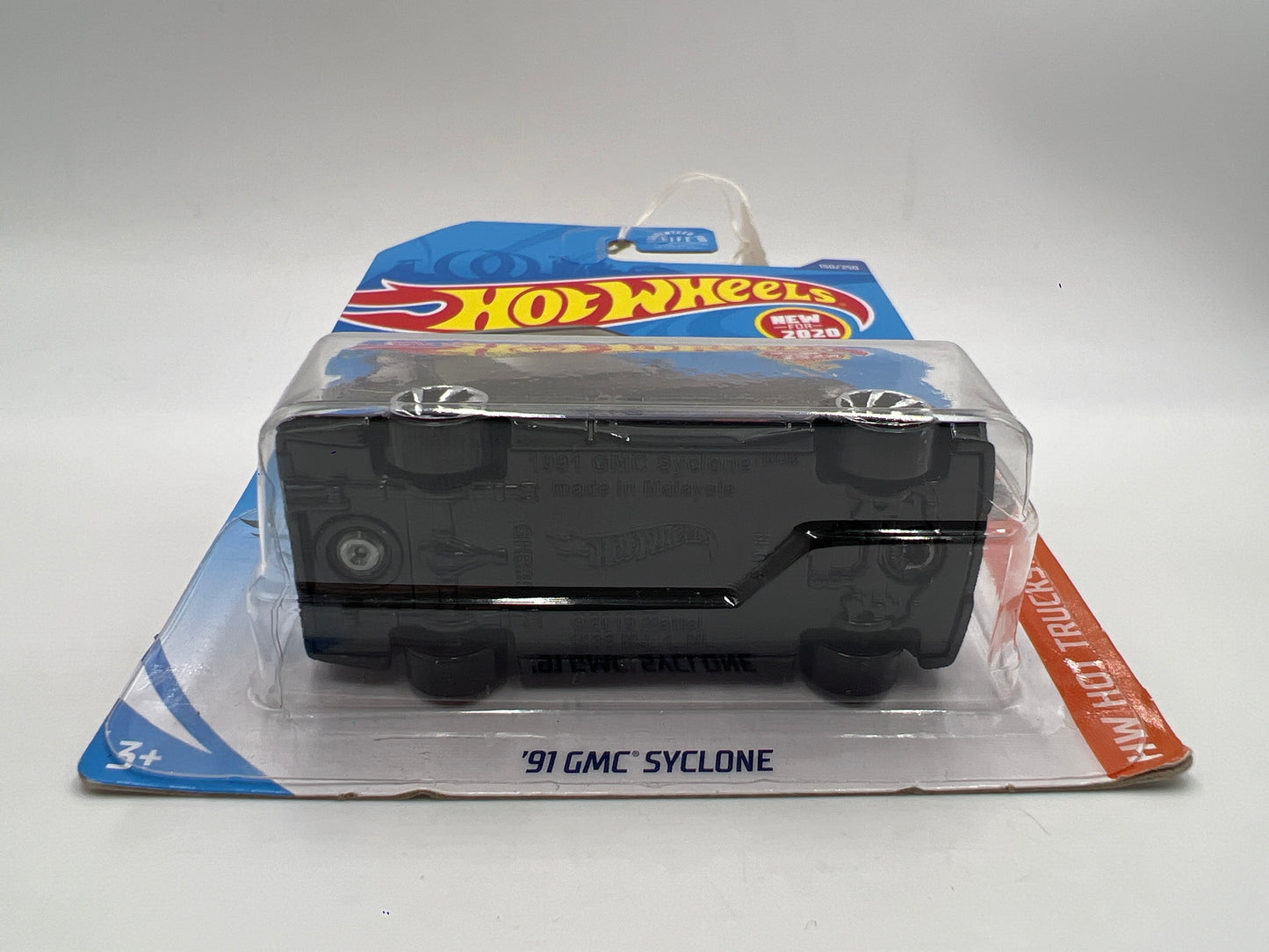 2020 Hot Wheels Hot Trucks #150 91 GMC Syclone Black Cracked/Loose Blister SR