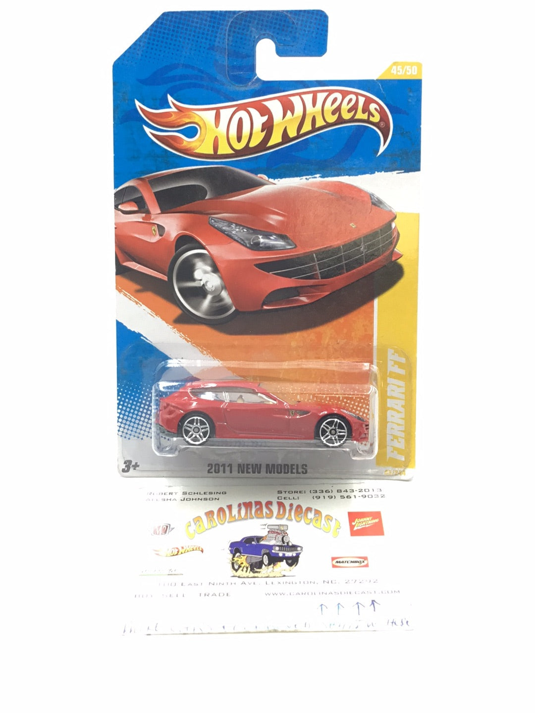 2011 Hot wheels #45 Ferrari FF Red