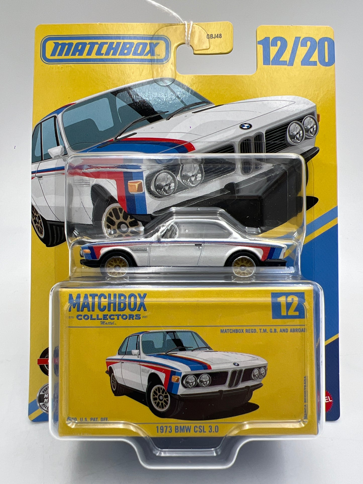 Matchbox Collectors #12 1973 BMW CSL 3.0 White 171C