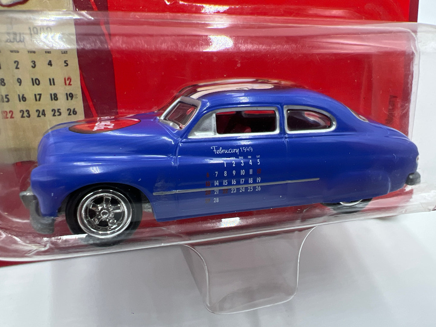 Johnny Lightning Coca Cola Calendar Girl Series #3 49 Mercury Blue