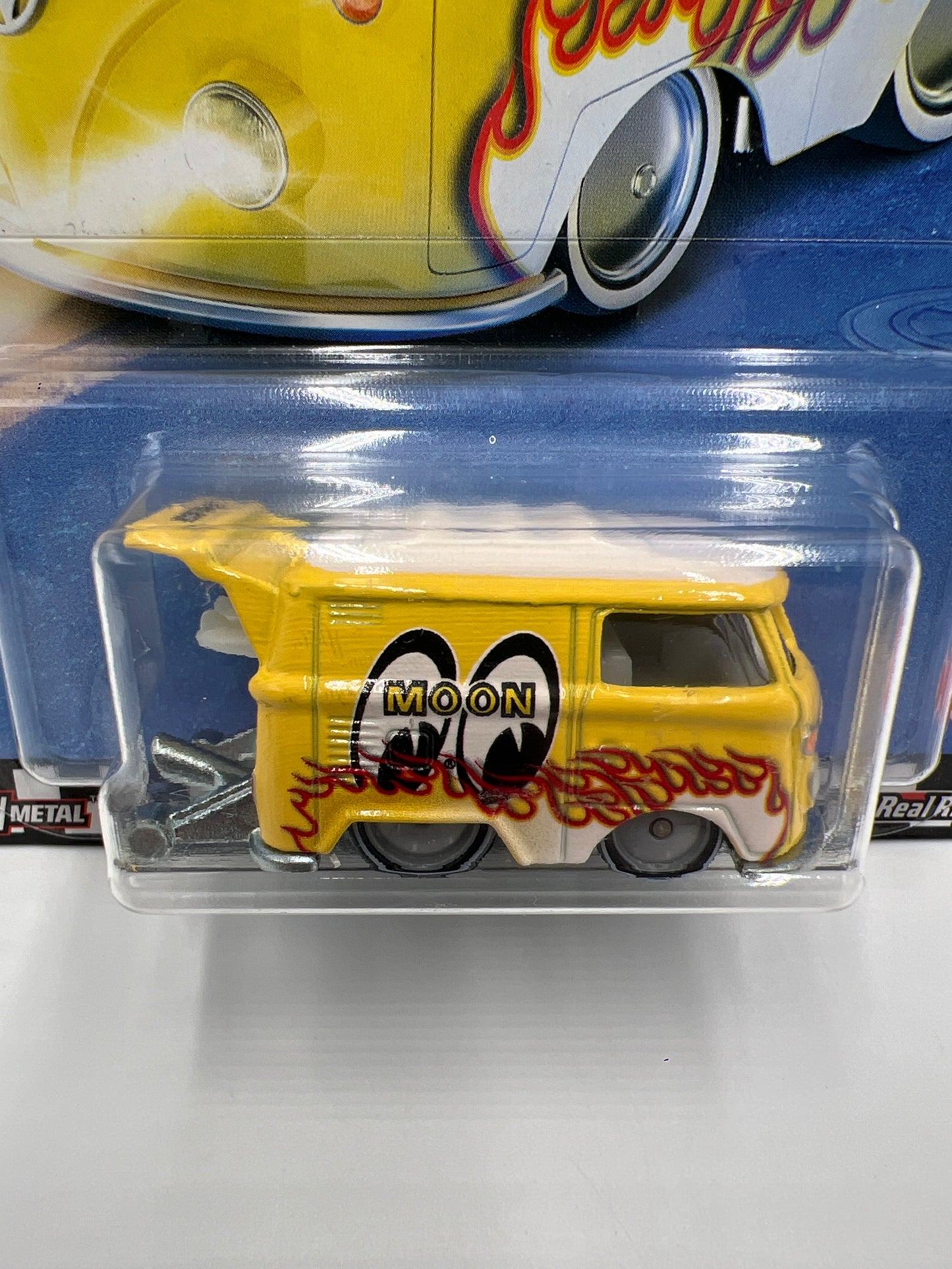 Hot Wheels Premium Boulevard #17 Kool Kombi Yellow Mooneyes W/Protector