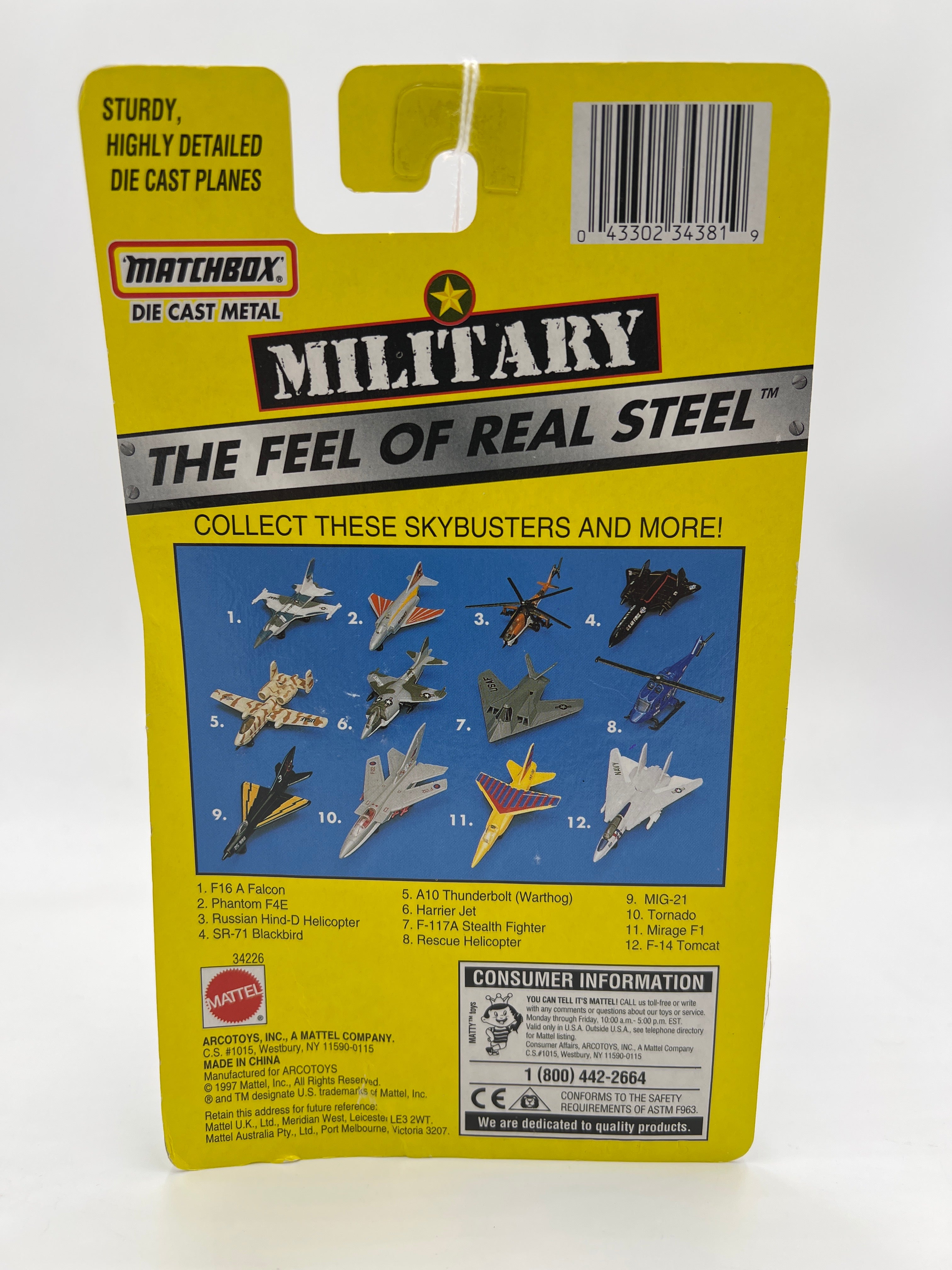 Matchbox Military The Feel Of Real Steel #10 Tornado ZZ10