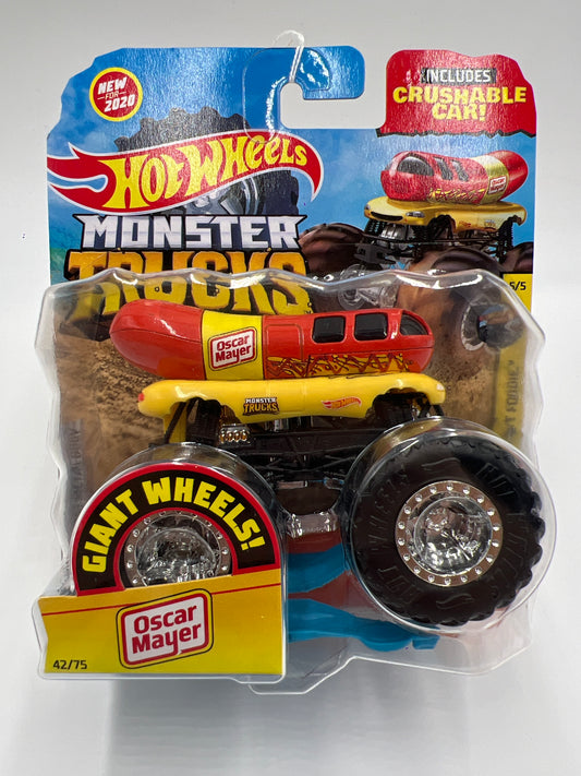 2020 Hot Wheels Monster Trucks Fast Foodie #42 Oscar Mayer Weinermobile 124B