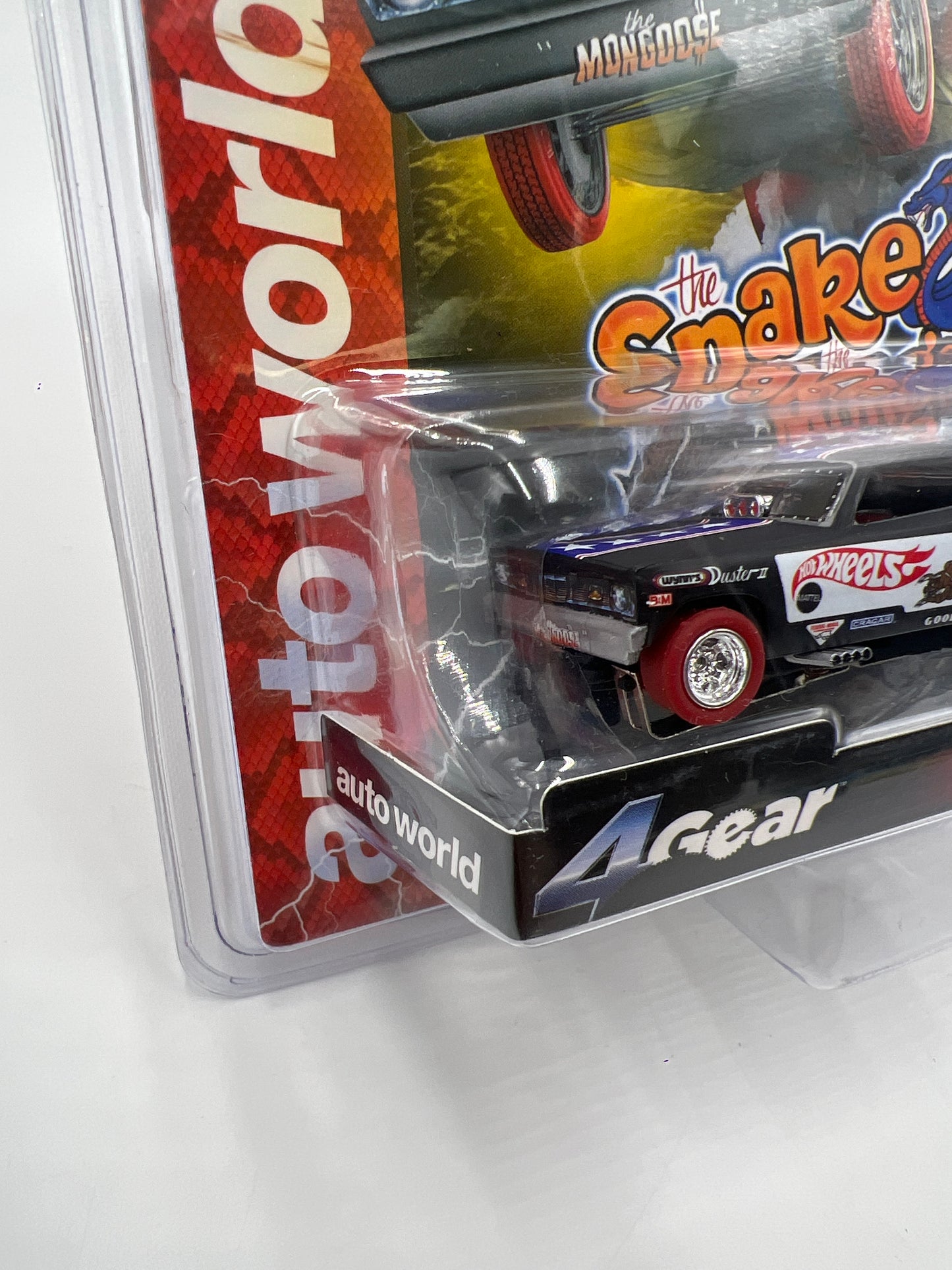 Auto World Supercon Exclusive 1/1008 Snake & Mongoose 1970 Plymouth Duster Mongoose Electric Slot Car VHTF