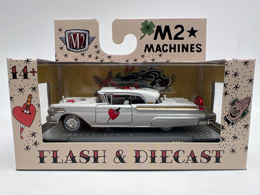 2026 M2 Machines S154 Flash & Diecast 1957 Mercury Turnpike Cruiser M-335 White