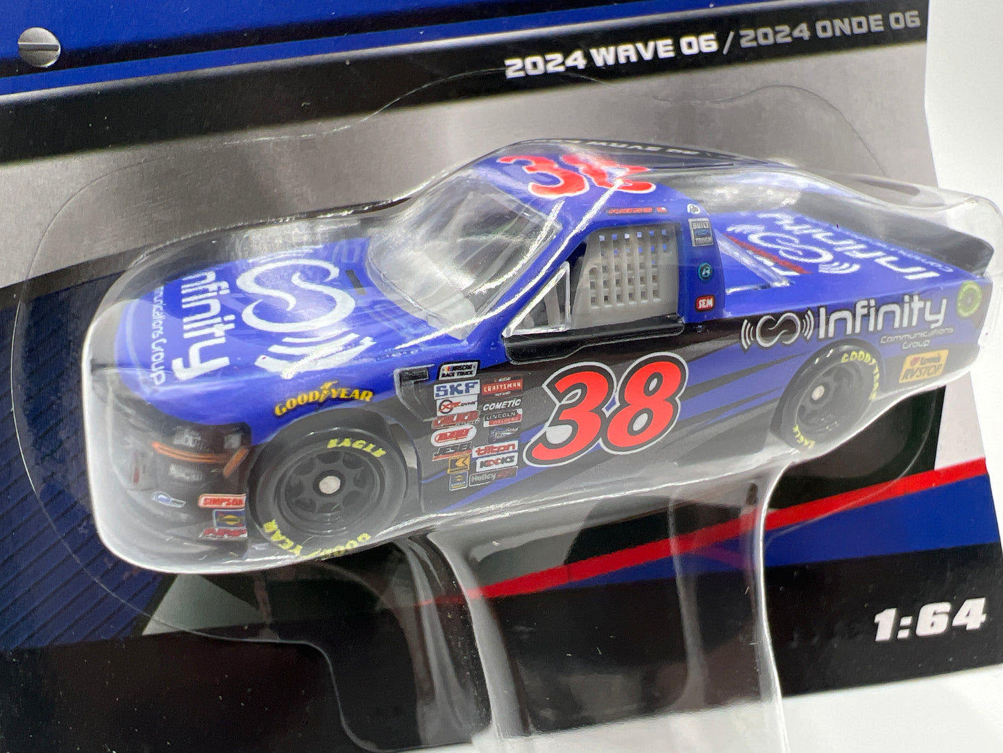 2024 Nascar Authentics Wave 6 #38 Layne Riggs Blue