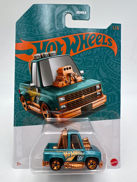 Hot Wheels 56th Anniversary Pearl and Chrome #1 Toond 83 Chevy Silverado 164E