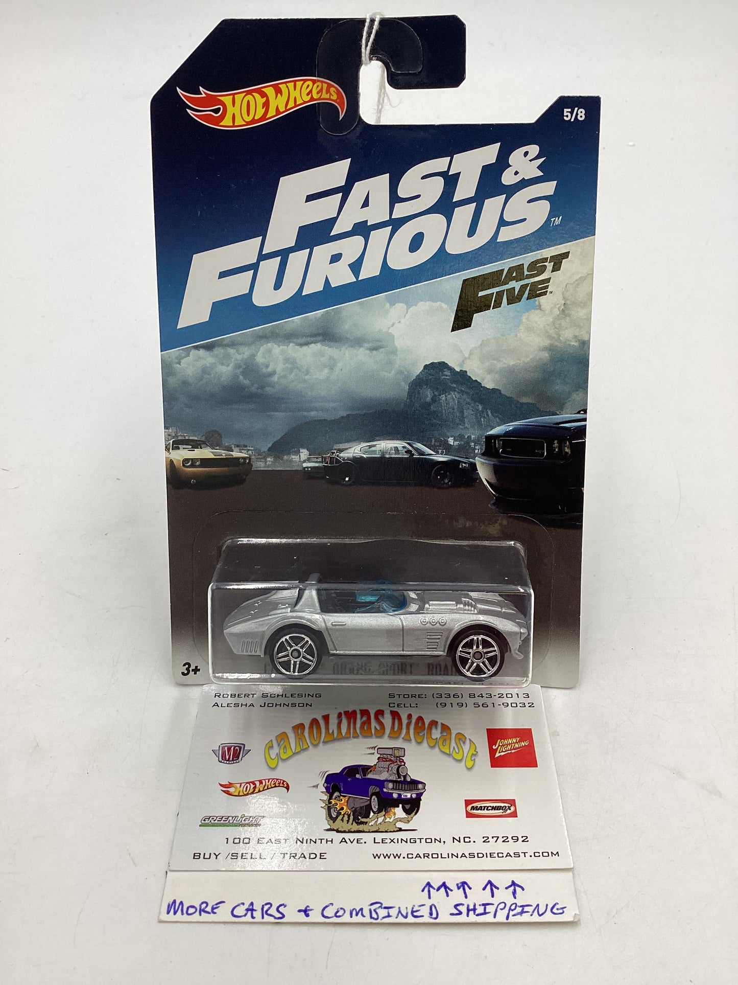 Hot wheels Fast and furious Fast Five Corvette grand sport roadster #5 72F