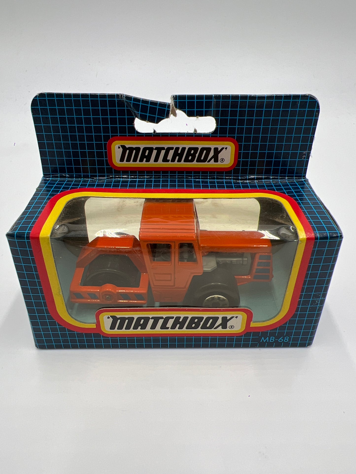 Matchbox #68 Road Roller Orange  (Bad Hook)