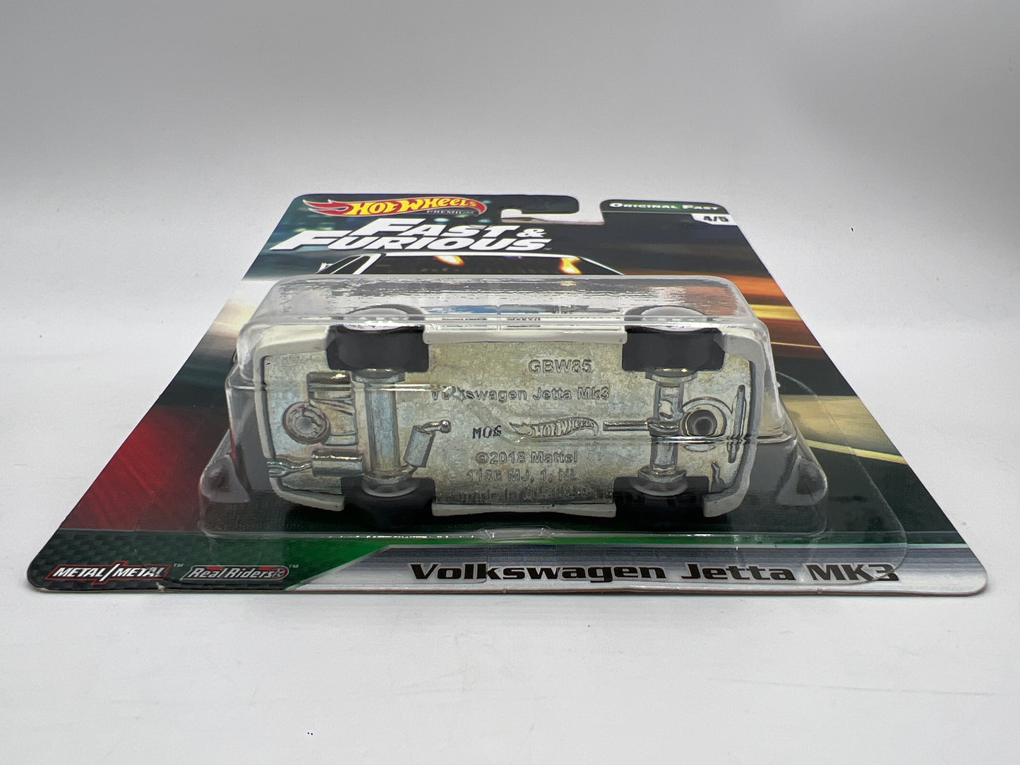 Hot Wheels Fast & Furious Original Fast #4 Volkswagen Jetta MK3 White W/Protector